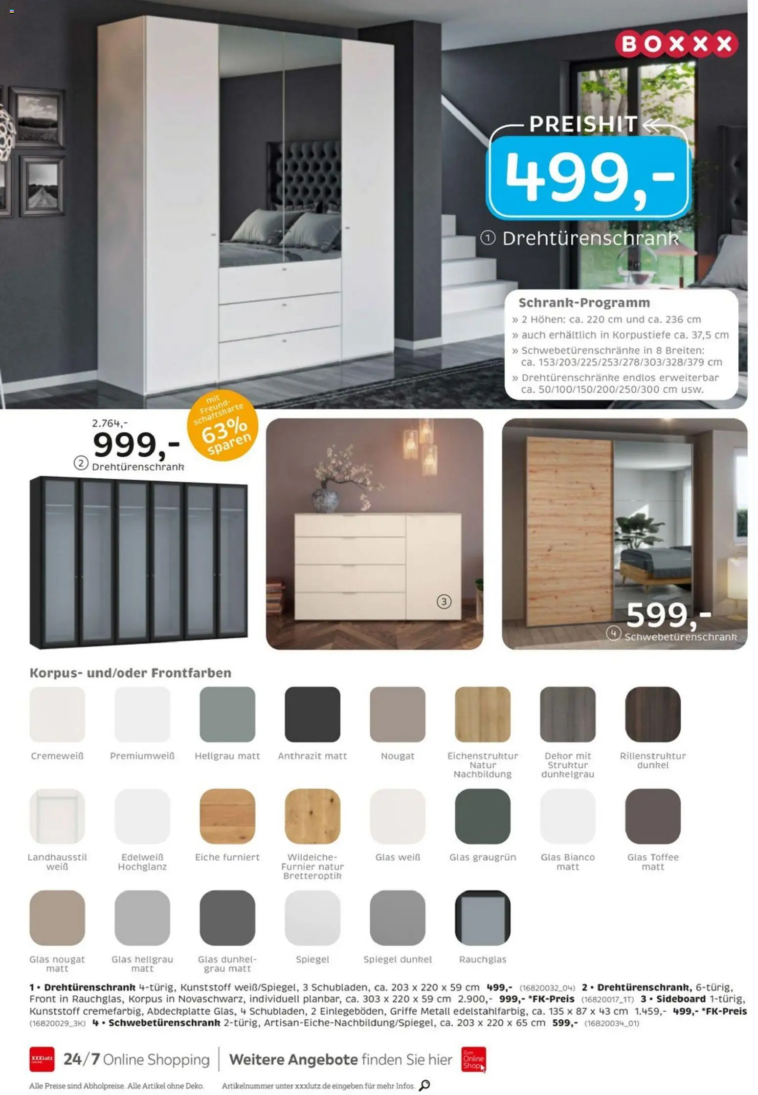 XXXL Lutz Junges Wohnen – gültig ab 30.11.2025 | Seite: 16 | Produkte: Sideboard, Schwebetürenschrank, Drehtürenschrank, Spiegel