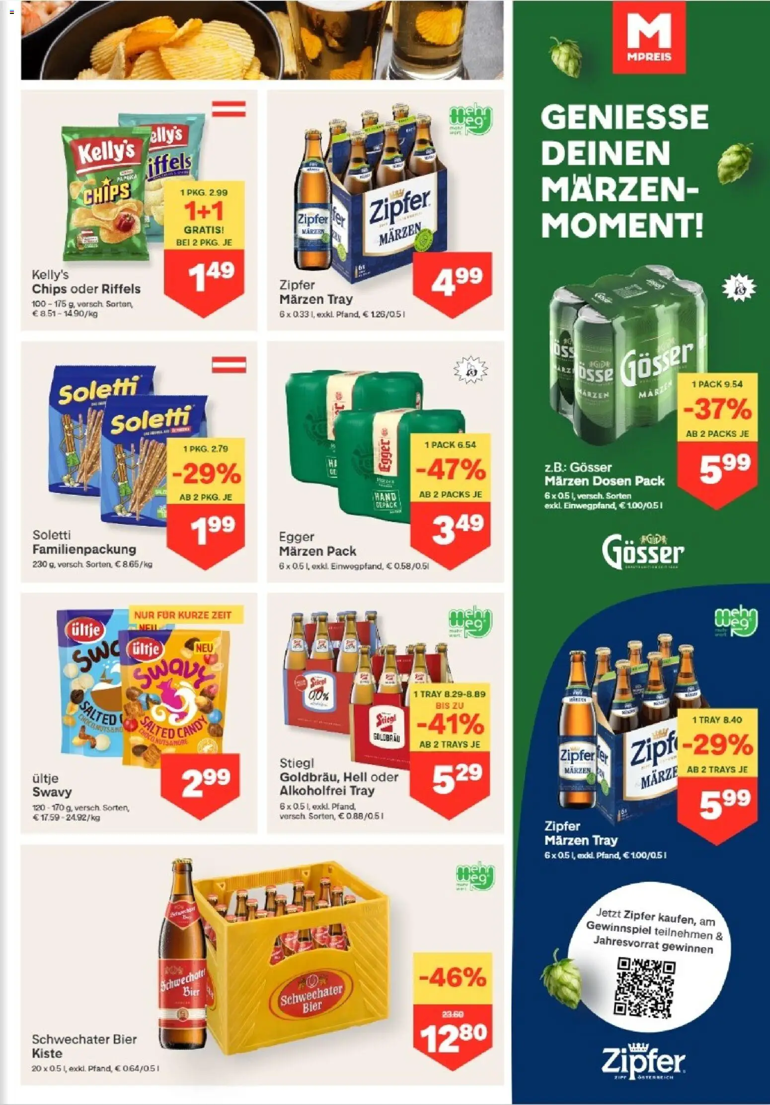 MPREIS Altenmarkt im Pongau gültig ab 19.03.2026 | Seite: 9 | Produkte: Chips, Bier