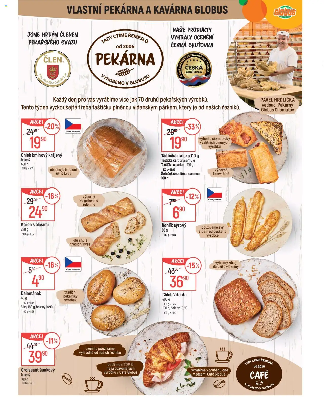 Globus leták - Chomutov od 06.08.2025 | Strana: 6 | Produkty: Globus, Rohlík, Pekárna, Dalamánek
