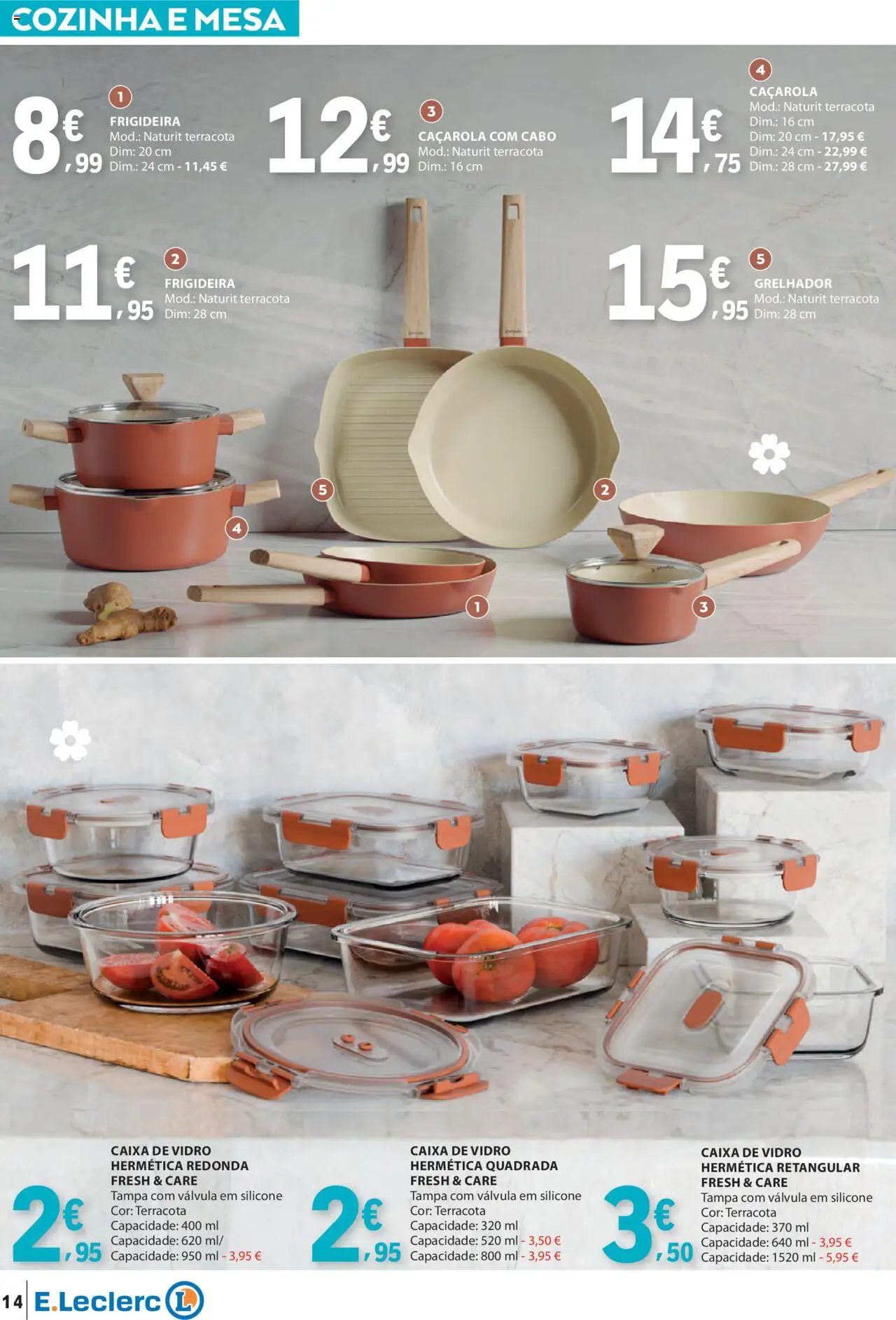 E.Leclerc - Folheto Feira Animal e Casa │ válido de 30.09.2025 | Página: 14 | Produtos: Cabo, Frigideira, Mesa, Caixa