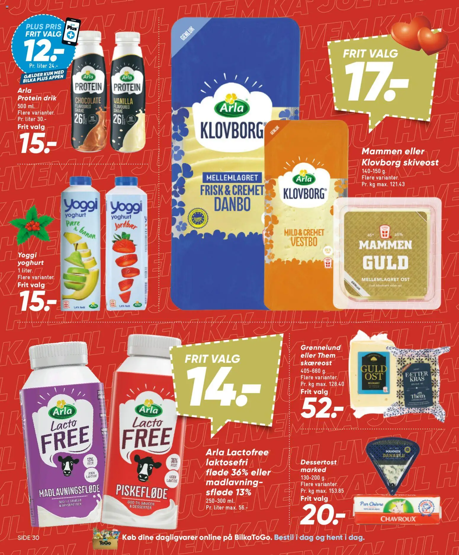 Bilka tilbudsavis – gyldig fra 05.12.2025 | Side: 40 | Produkter: Ost, Yoghurt, Jordbær, Skiveost