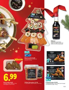 Sushi Box Christmas Tree, Mixed, fresh Sushi specialities - Voorbeeld van een folder van Lidl, geldig van 26.11.2025 | Pagina: 23 | Producten: Édességek, Sushi, Tonijn, Box
