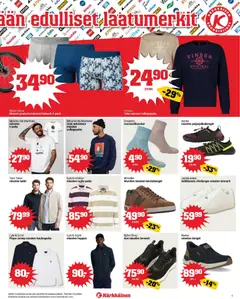Kärkkäinen-mainoslehti voimassa 18.03.2026 alkaen | Sivu: 5 | Tuotteet: Kauluspaita, Paljasjalkakengät, Huppari, Takki