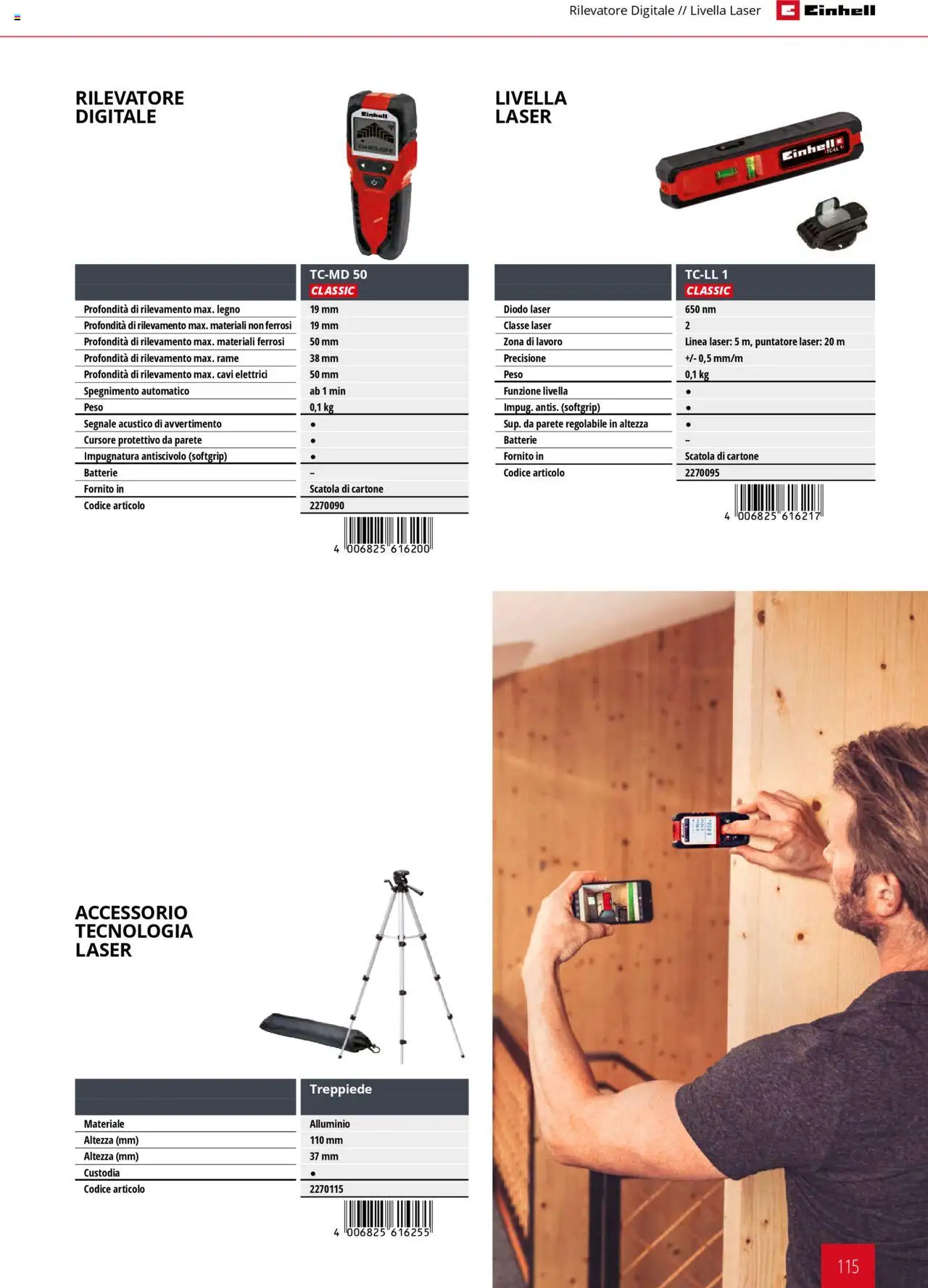 Volantino Einhell del 06.02.2025 | Pagina: 115 | Prodotti: Alluminio, Scatola, Batterie