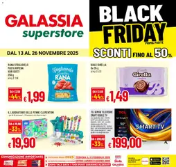 Anteprima del volantino Galassia Superstore Black Friday catalogo valido a partire dal 13.11.2025