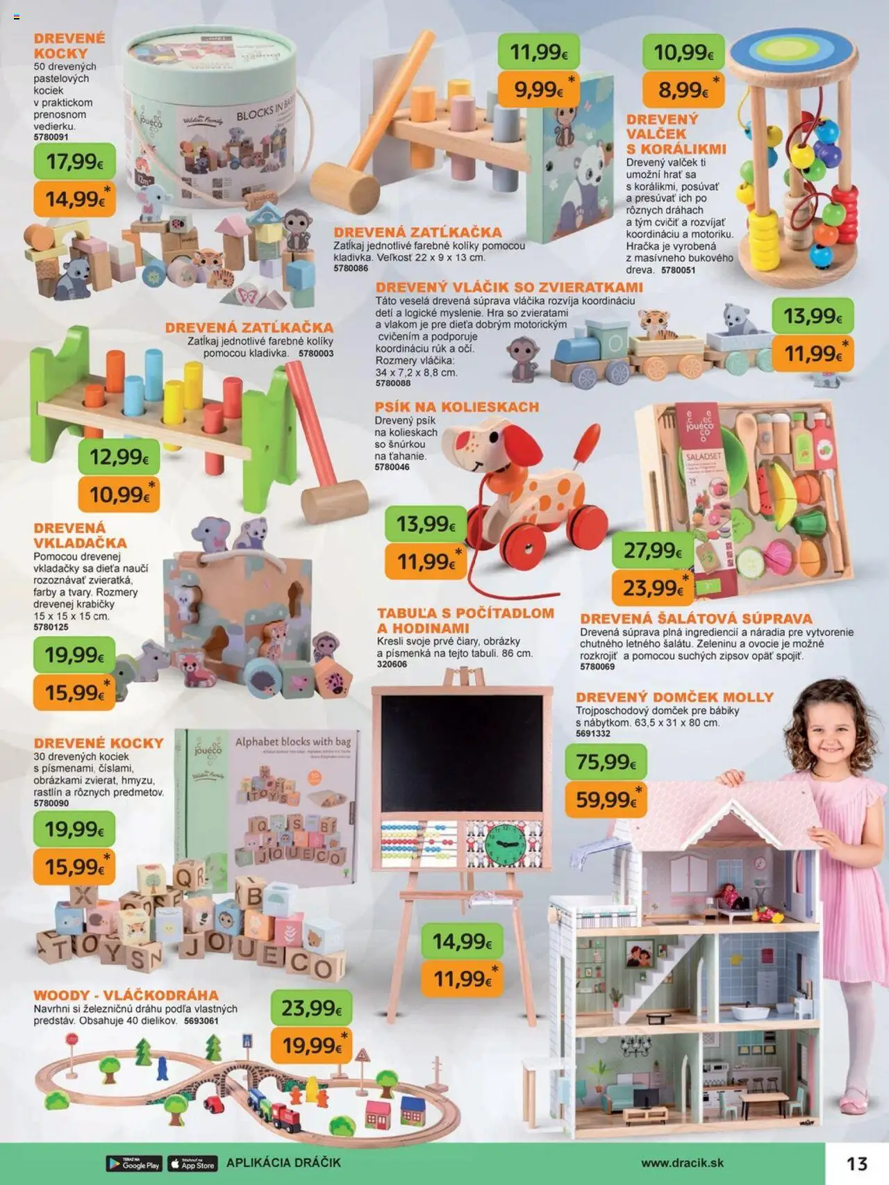Nové Dráčik akcie – leták je platný od 03.10.2025 | Strana: 13 | Produkty: Hra, Ovocie