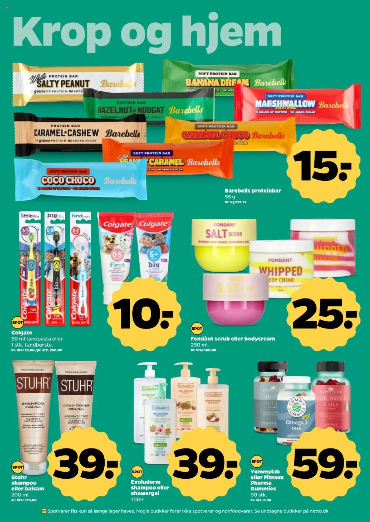 Netto Tilbudsavis gyldig fra 09.08.2025 | Side: 26 | Produkter: Shampoo, Tandpasta, Jordbær, Salt