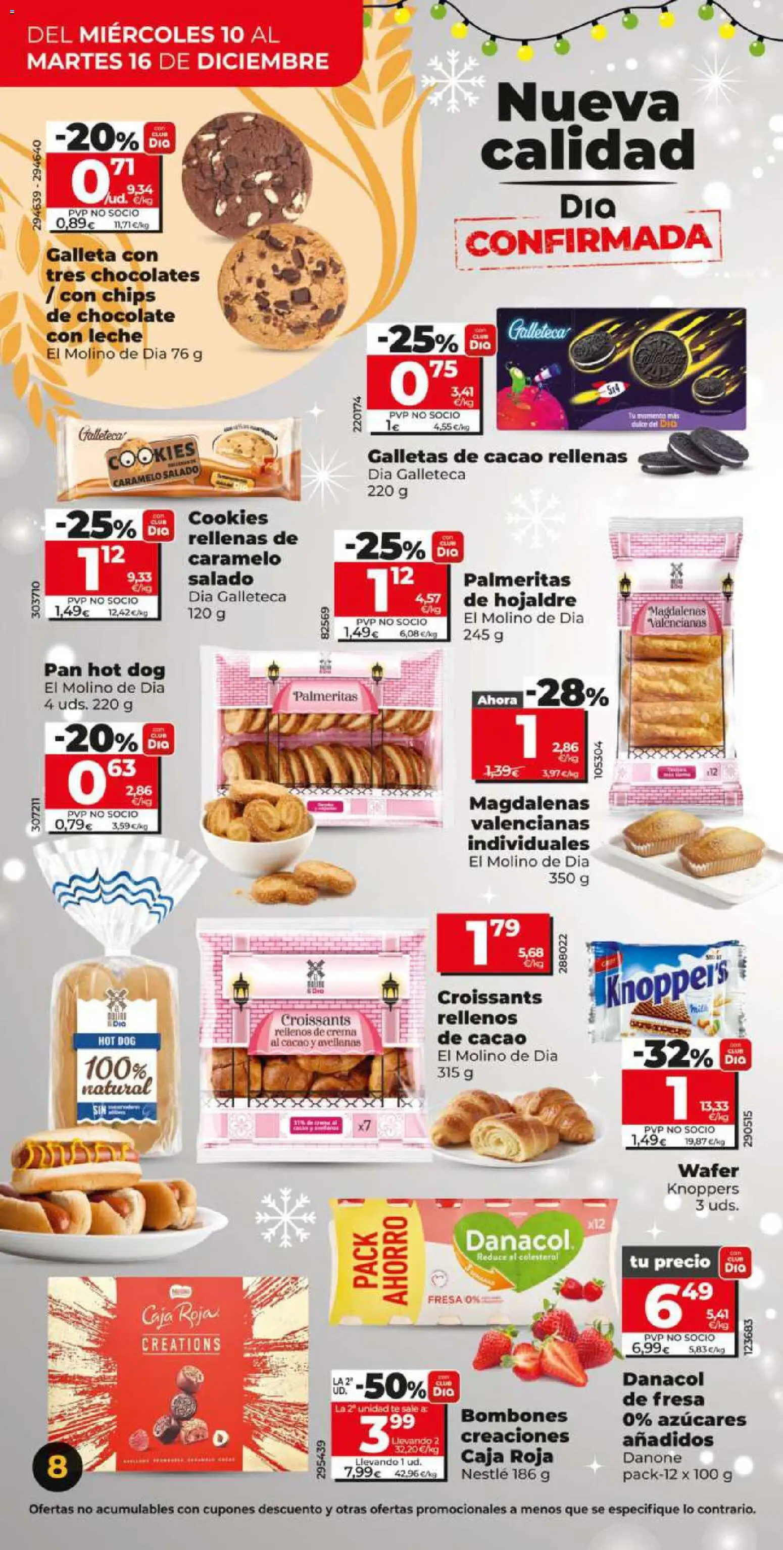 Dia - folleto Market │ válido desde el 10.12.2025 | Página: 8 | Productos: Croissant, Té, Galletas, Chocolate con leche