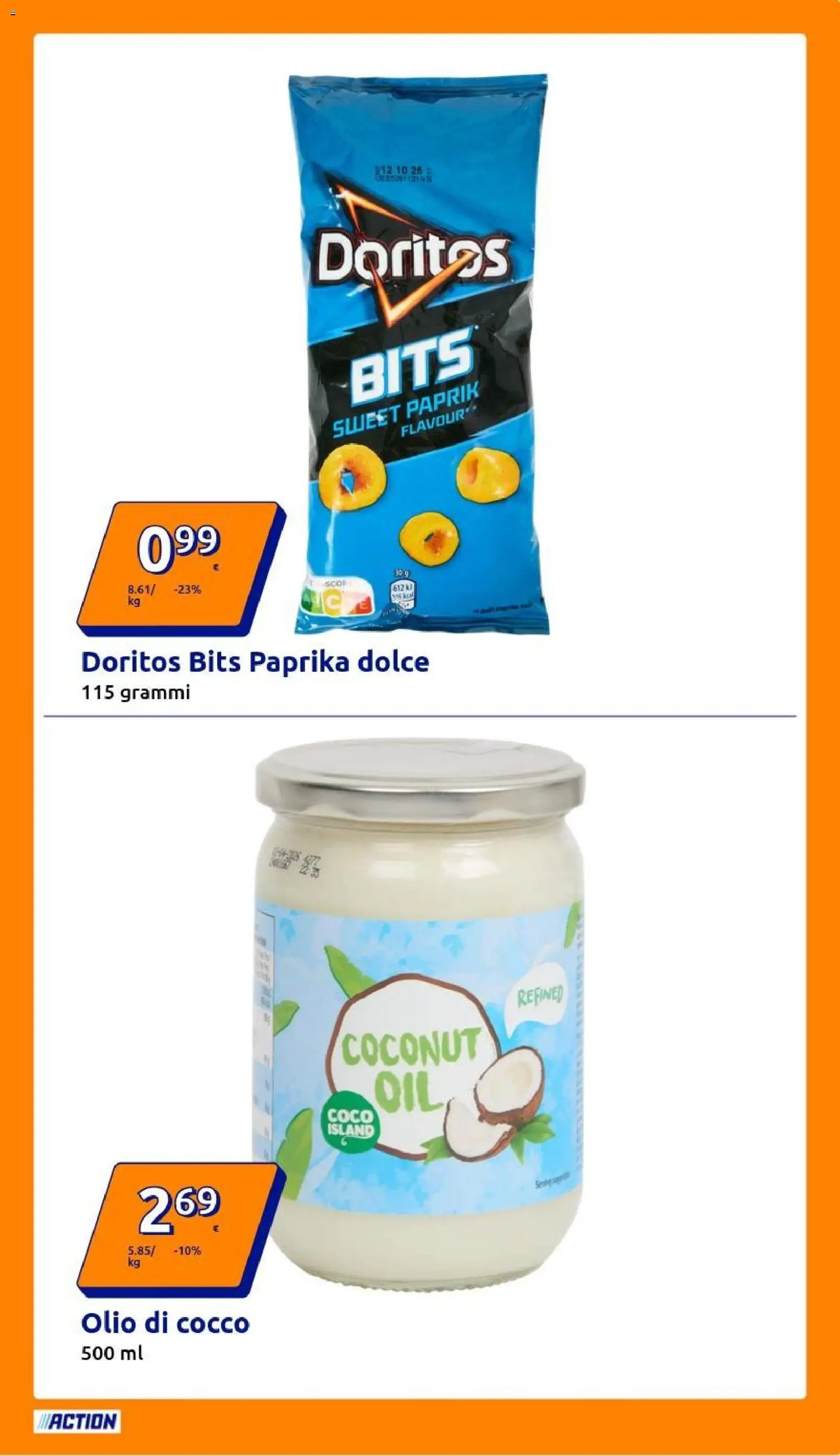 Volantino Action del 18.02.2026 | Pagina: 15 | Prodotti: Olio, Cocco