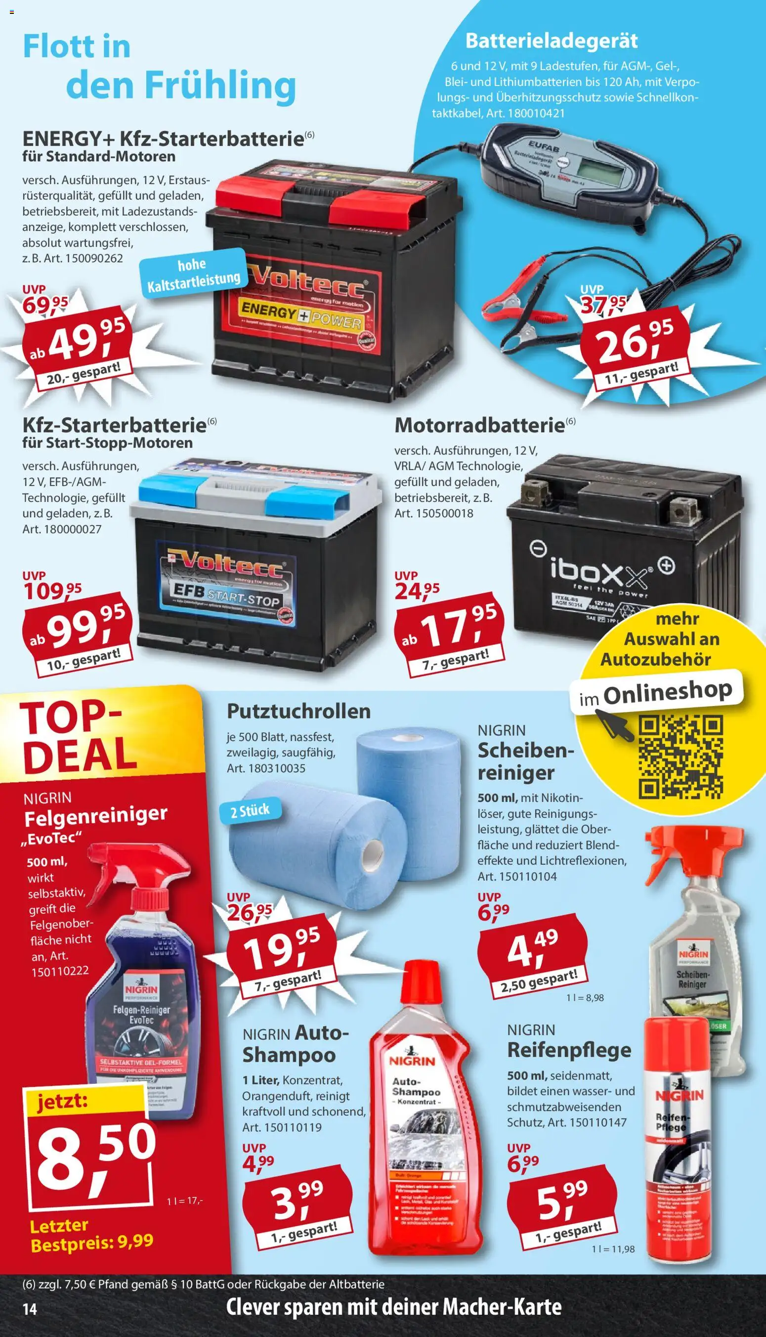 Sonderpreis Baumarkt Prospekt 	 – gültig ab 07.03.2026 | Seite: 14 | Produkte: Top, Energy, Shampoo, Wasser