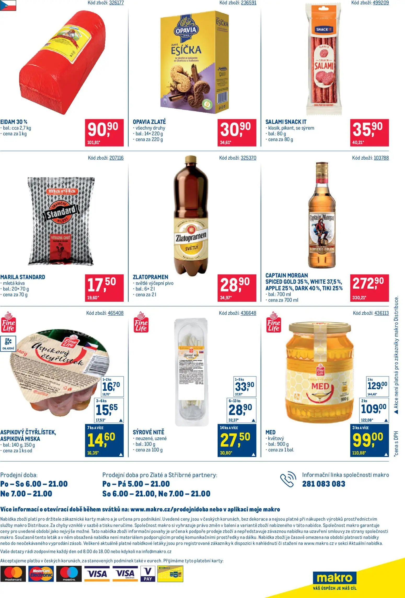 Makro leták - Maloobchod od 14.01.2026 | Strana: 16 | Produkty: Zlatopramen, Morgan, Pivo, Captain Morgan
