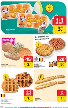 Carrefour folder week 9 - Voorbeeld van een folder van Carrefour, geldig van 25.02.2026 | Pagina: 22 | Producten: Wafels, Taart, Kersen, Chocolade