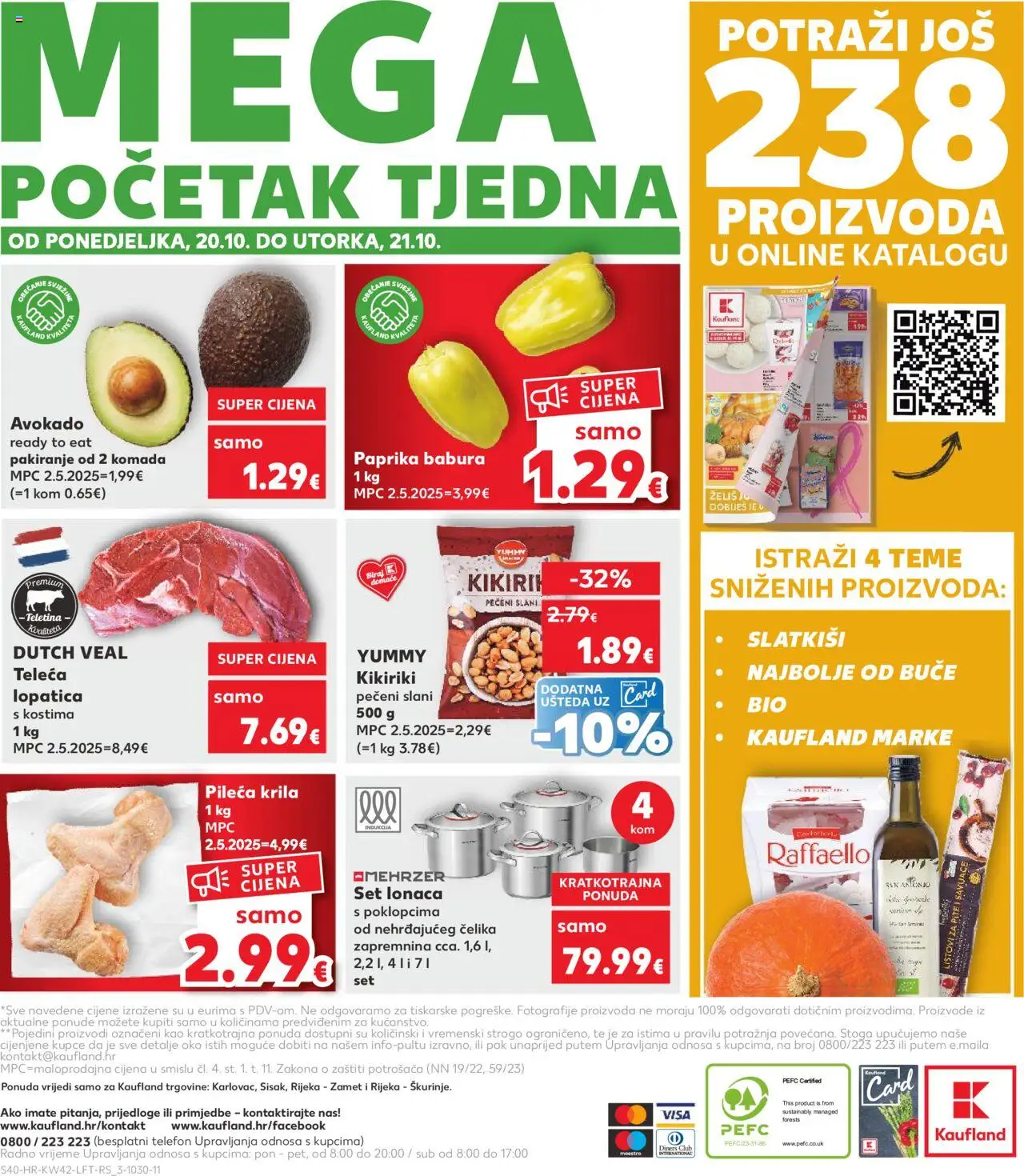 Kaufland katalog | vrijedi od 15.10.2025 | Stranica: 40 | Proizvodi: Listovi za pite, Kikiriki, Avokado, Raffaello
