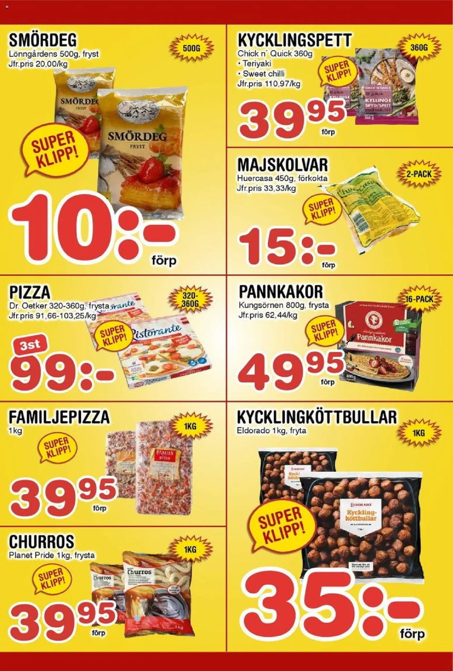 Nya Pulsen reklamblad aktuell från 27.10.2025 | Sida: 11 | Produkter: Köttbullar, Pizza