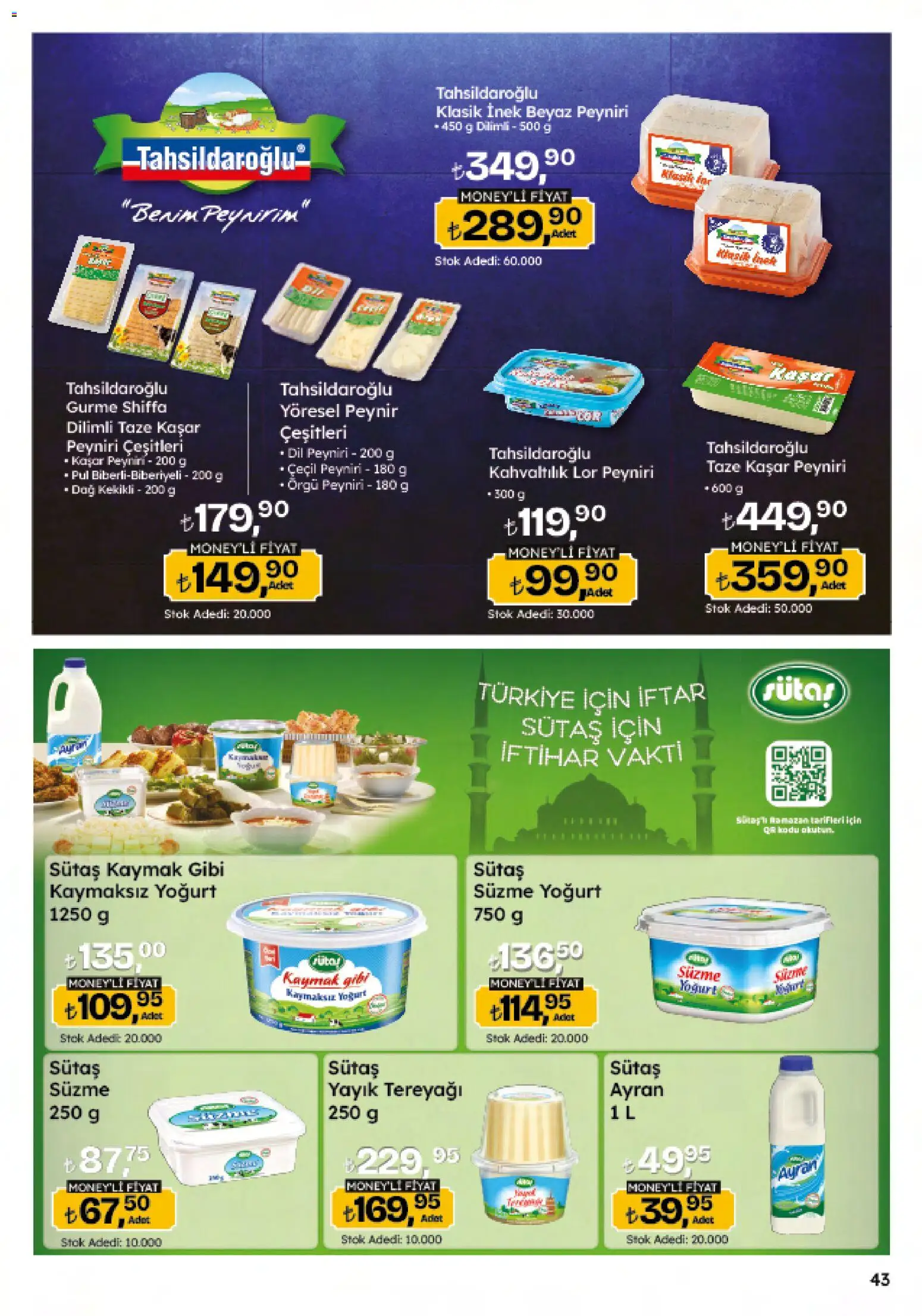 Migros Katalog - 5M Migroskop Dijital - 12.03.2026 tarihinden itibaren geçerlidir | Sayfa: 43 | Ürünler: Tereyağı, Peynir, Yoğurt