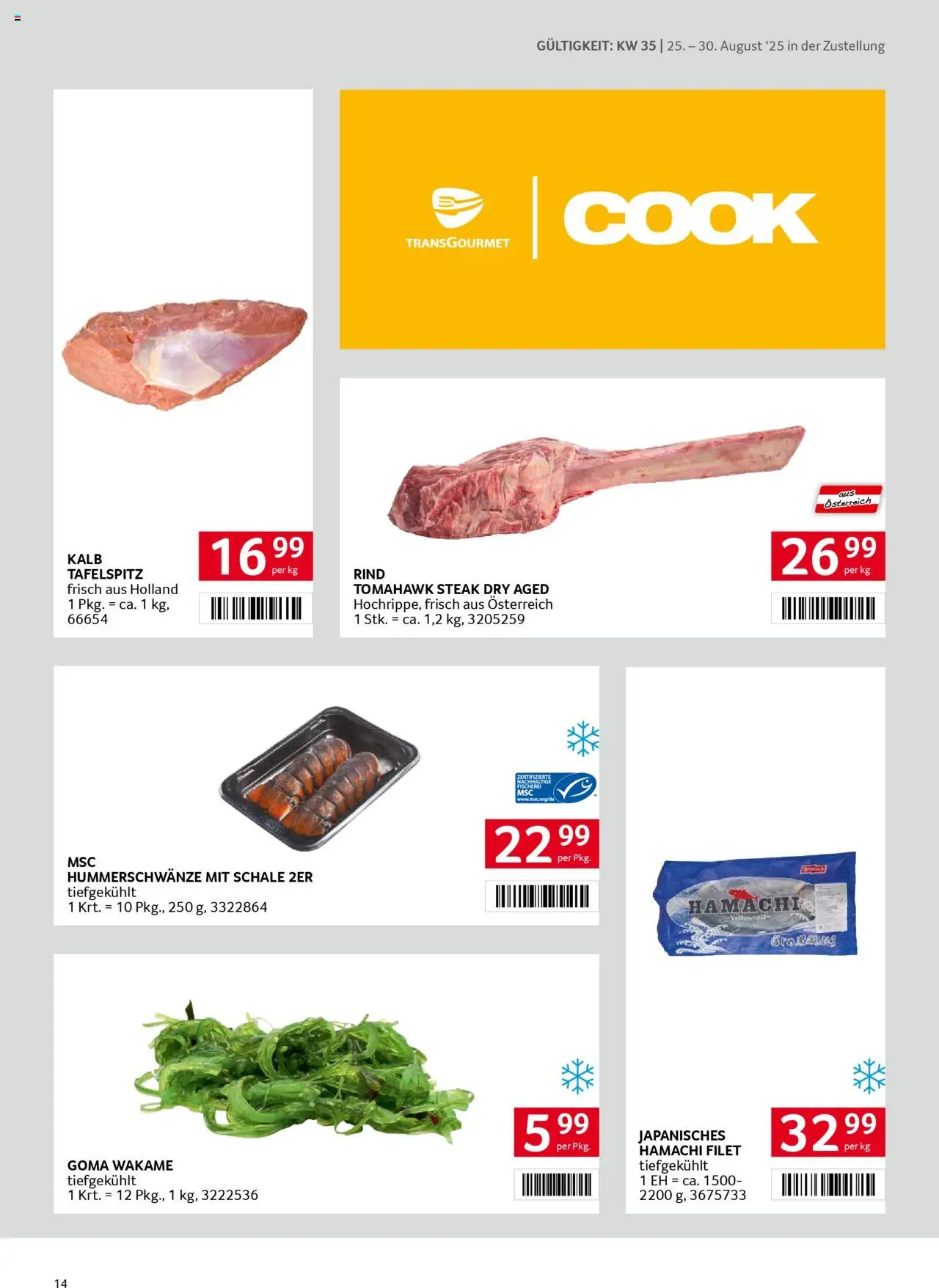 Transgourmet Zustellaktion gültig ab 24.08.2025 | Seite: 14