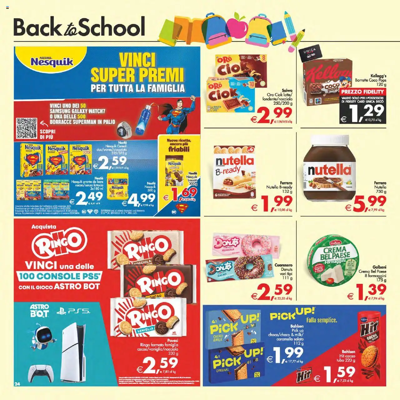 Volantino Decò del 12.09.2025 | Pagina: 28 | Prodotti: Cereali, Gioco, Cacao, Samsung