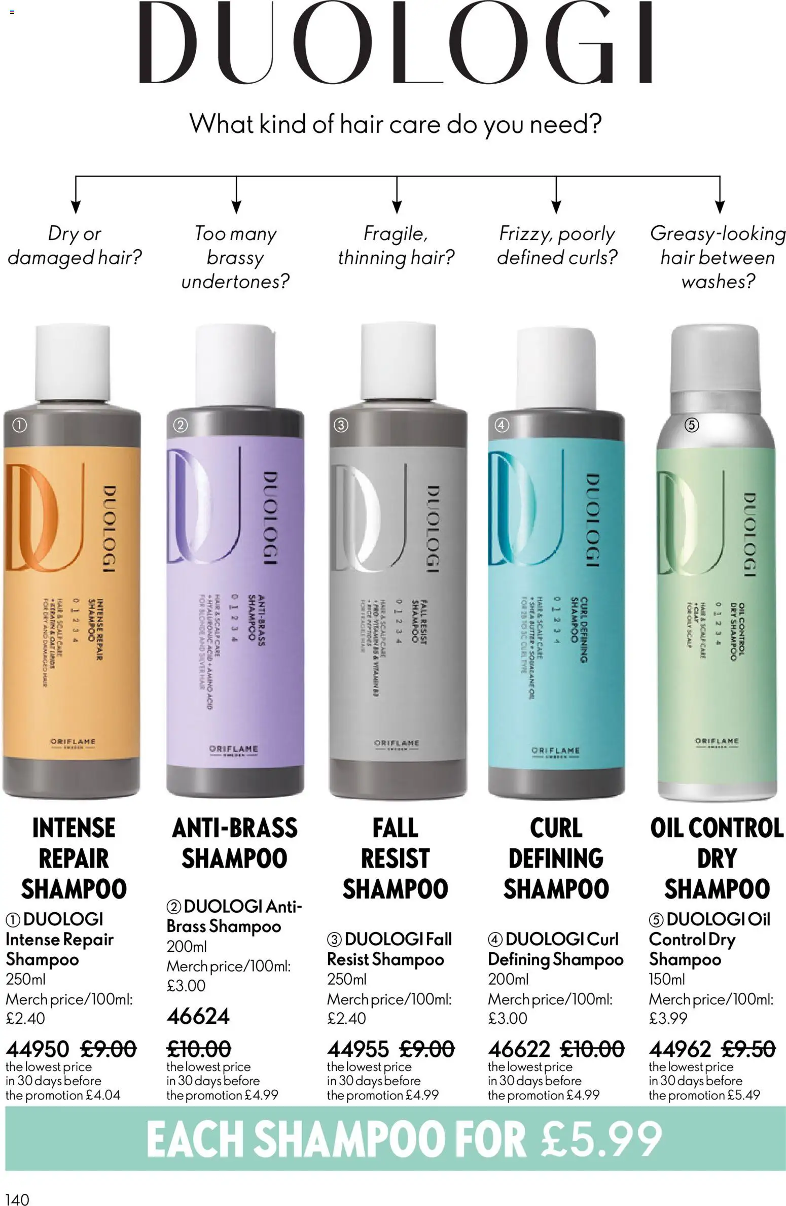 {H1} | Page: 140 | Products: Shampoo, Butter, Oil