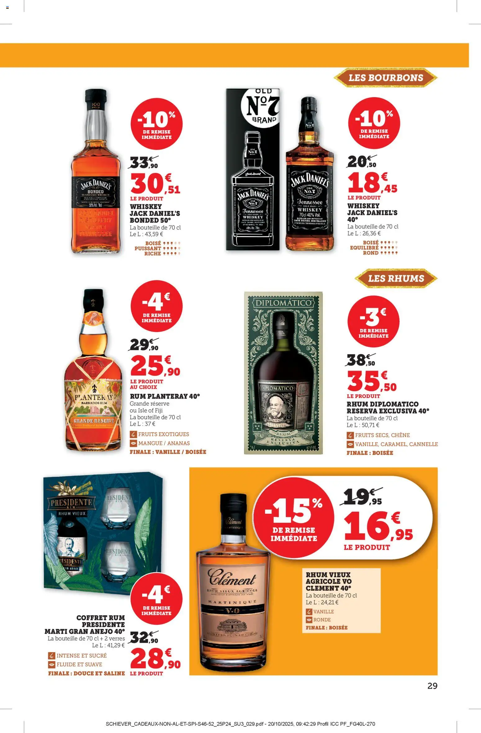 {H1} | Page: 29 | Produits: Sucre, Mangue, Rhum, Ananas