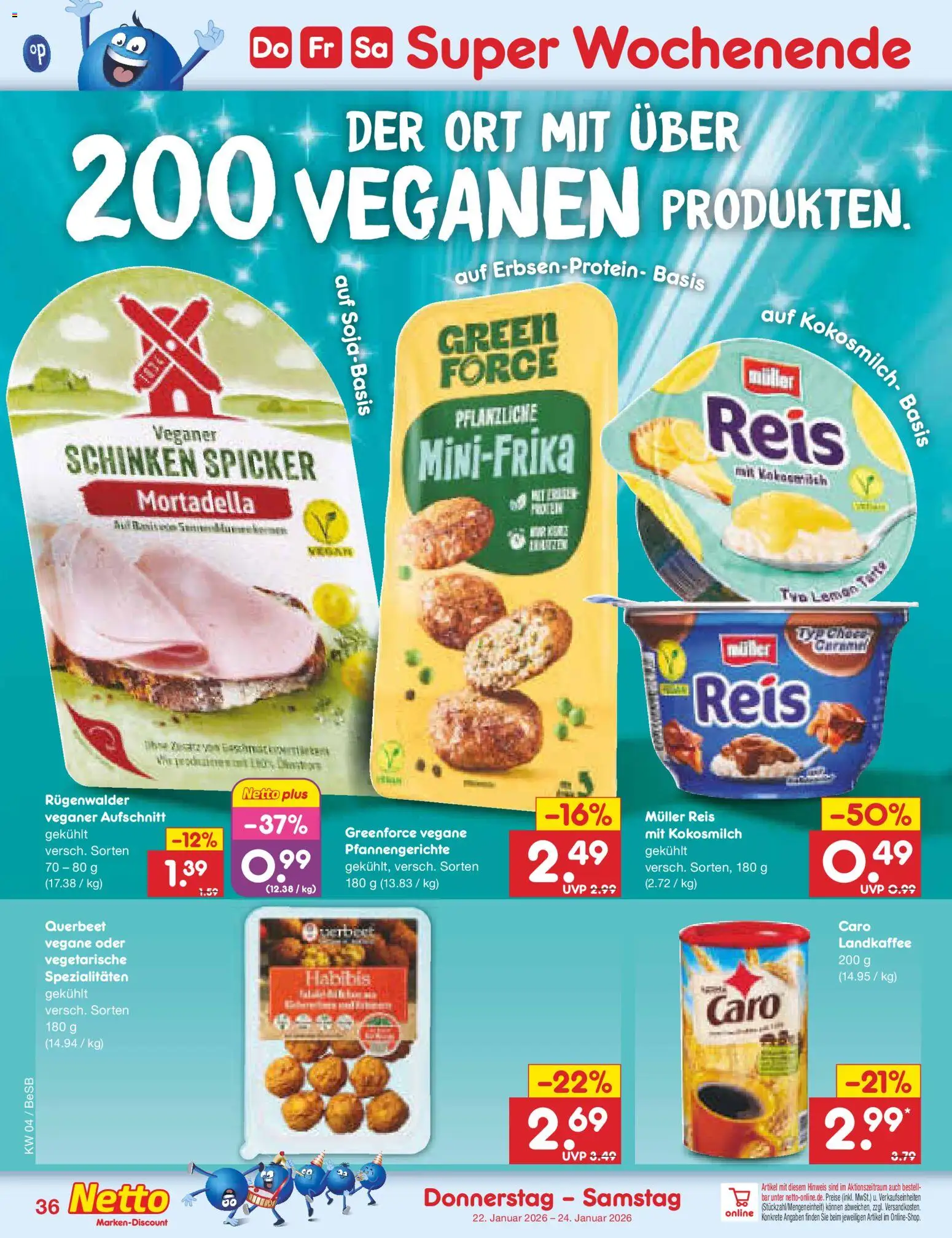 Netto Marken-Discount Prospekt 	 – gültig ab 19.01.2026 | Seite: 46 | Produkte: Schinken, Reis