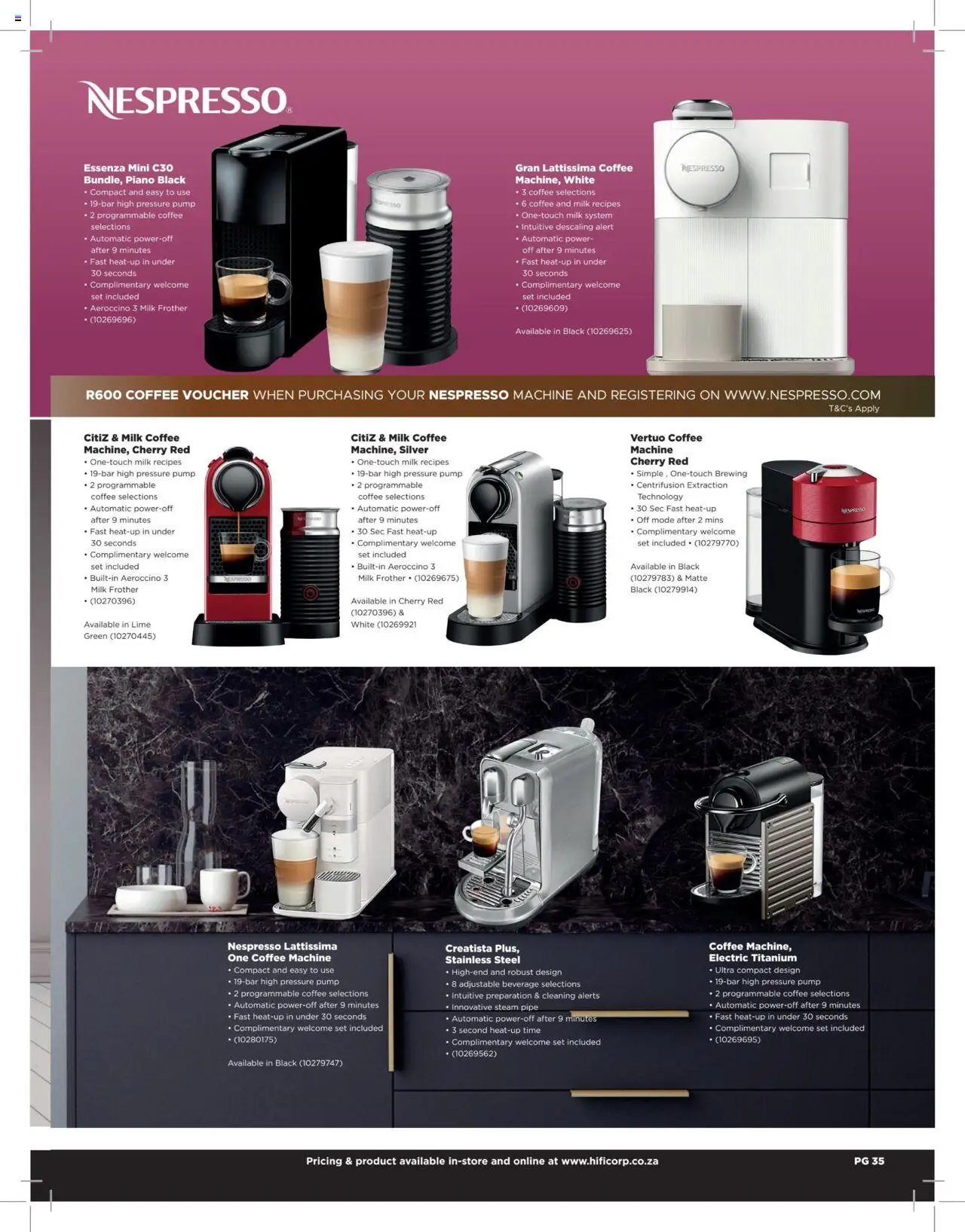 HiFi Corp - Extended Range Catalogue │ valid from 12.02.2024 | Page: 35 | Products: Milk, Coffee, Pipe, Lime