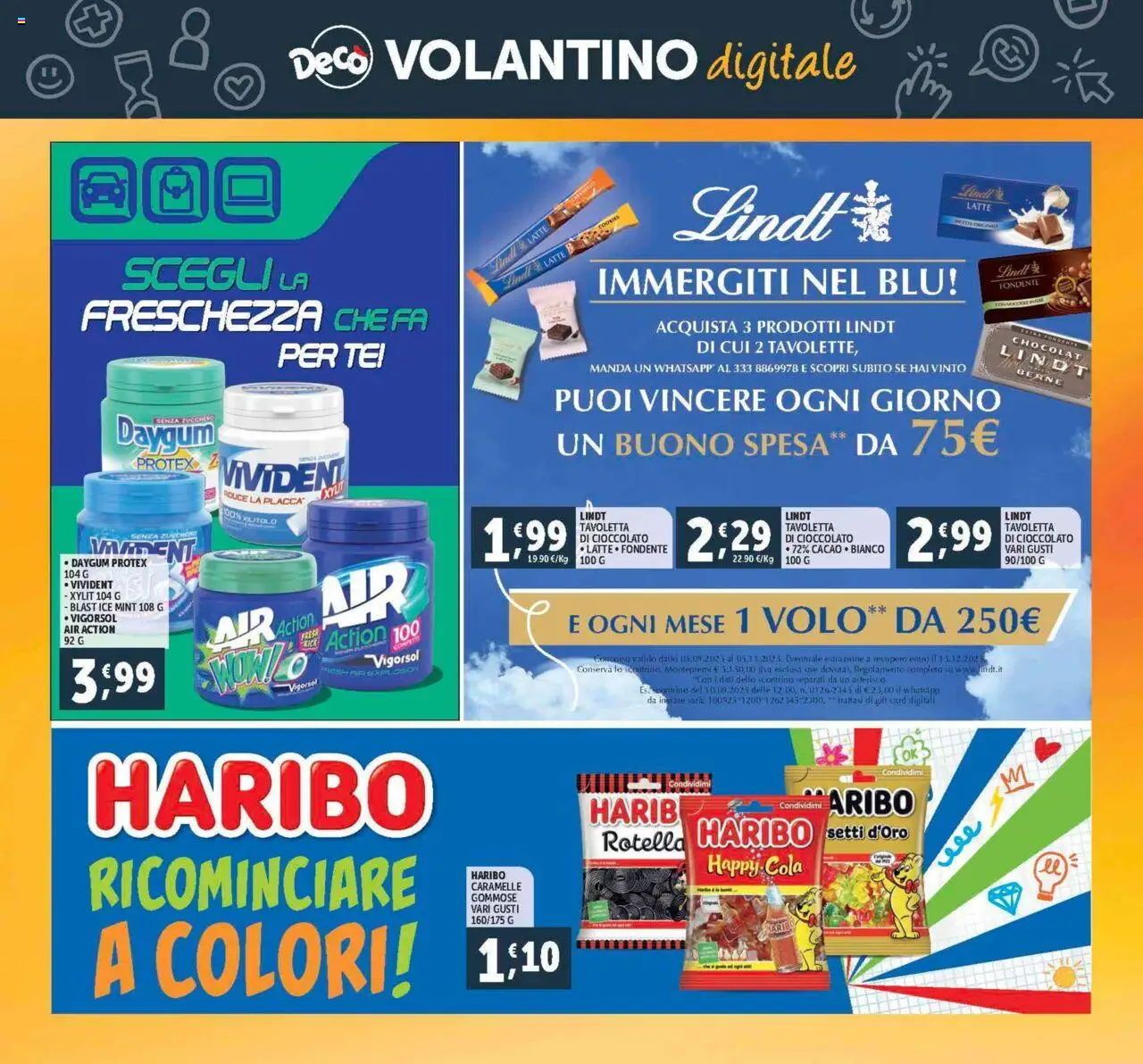 Volantino Decò del 12.09.2025 | Pagina: 27 | Prodotti: Cioccolato, Caramelle, Latte