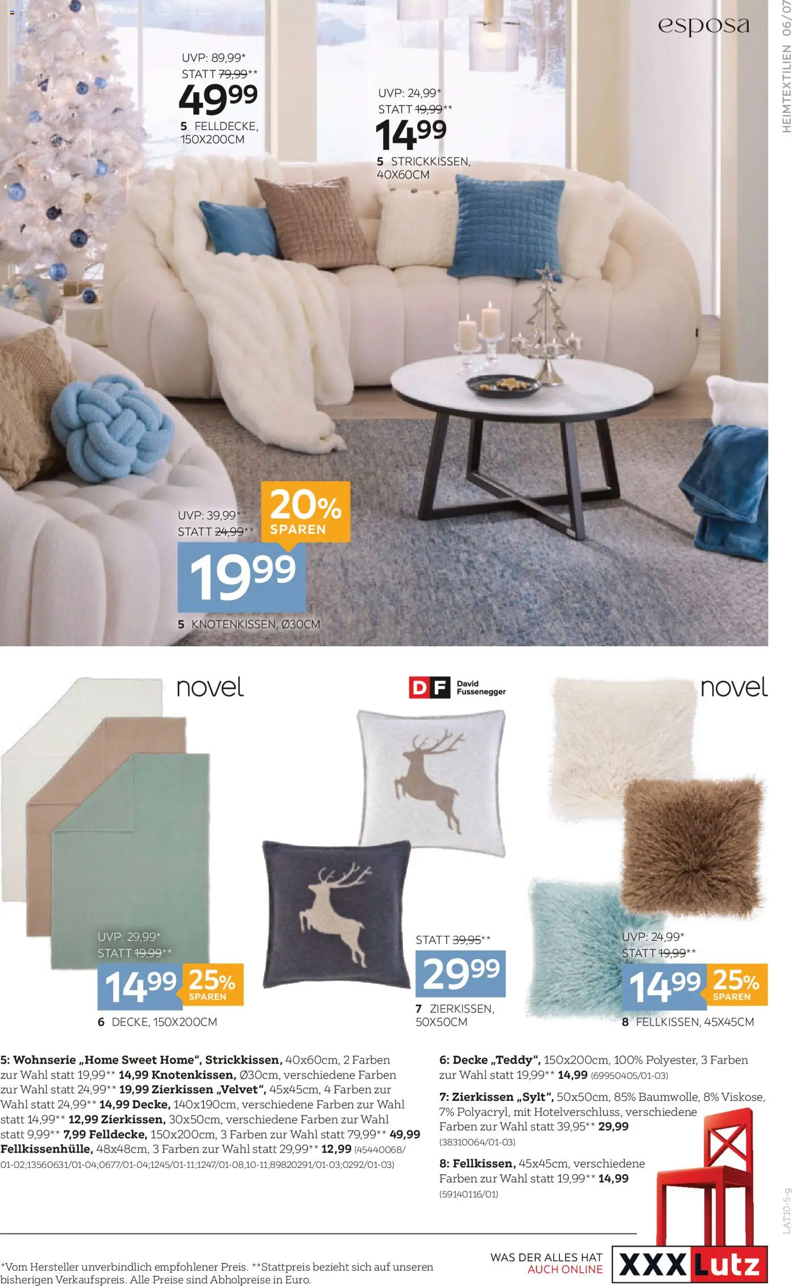 XXXLutz Heimtextilien gültig ab 28.10.2025 | Seite: 7 | Produkte: Decke