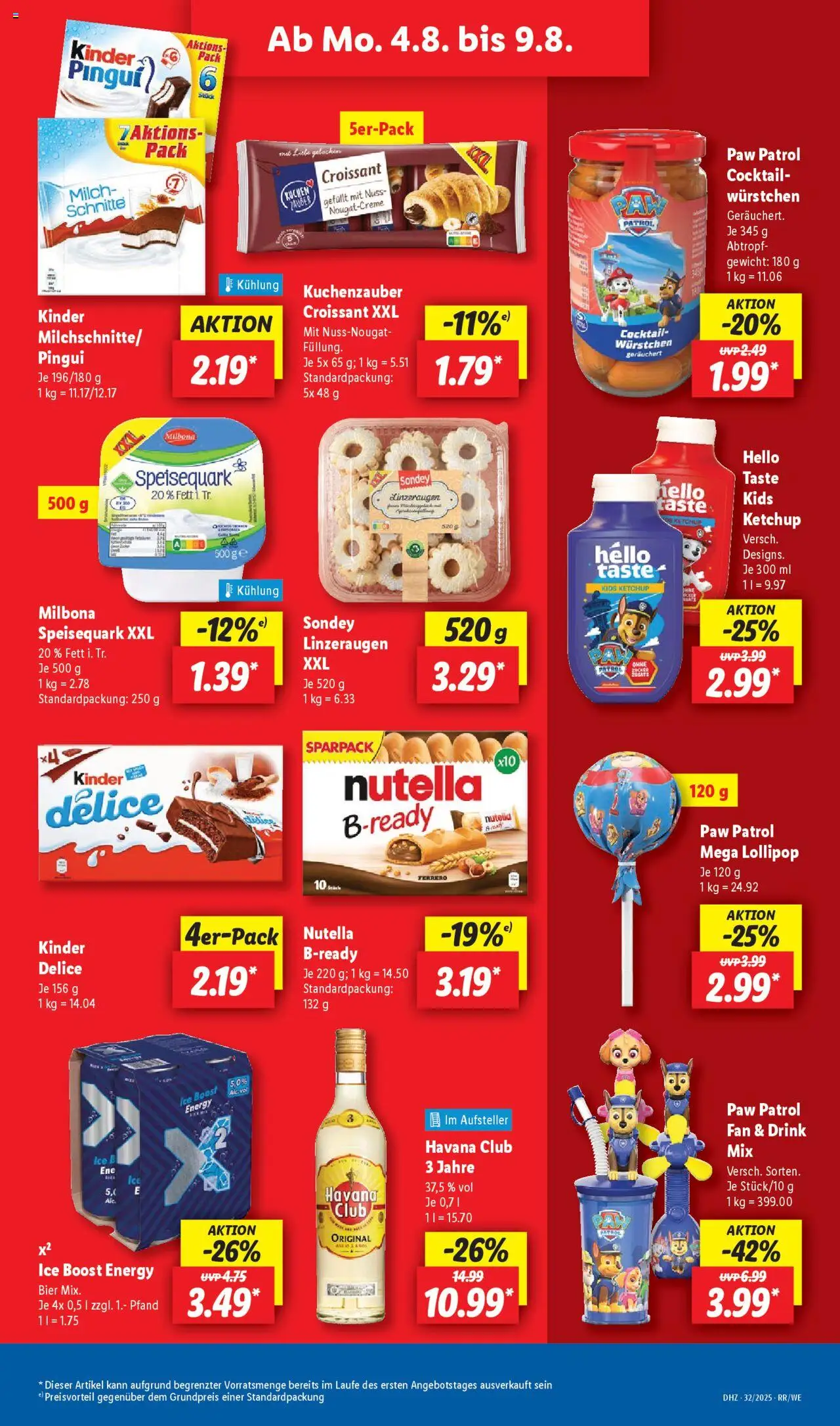 Lidl Prospekt Hilders - gültig ab dem 04.08.2025 | Seite: 19 | Produkte: Havana club, Bier, Croissant, Nutella