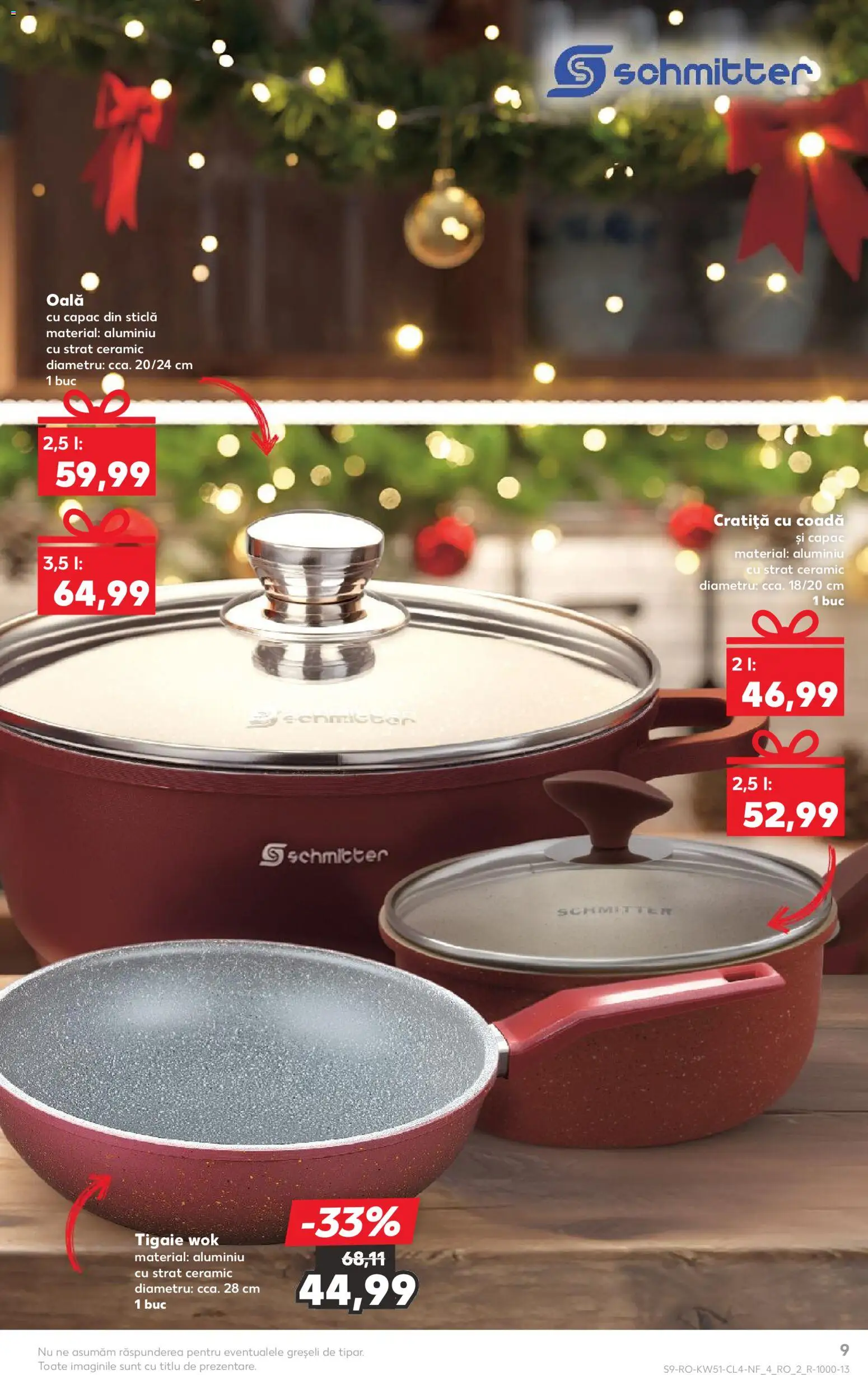 Noul catalog Kaufland – valabil de la 17.12.2025 | Pagină: 9 | Produse: Tigaie, Cratiță, Oală
