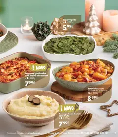 Pré-visualização Legumes gratinados com molho de tomate, Gratinated vegetables with tomato sauce, 800g, serves 4 válido de 19.11.2025 | Página: 19