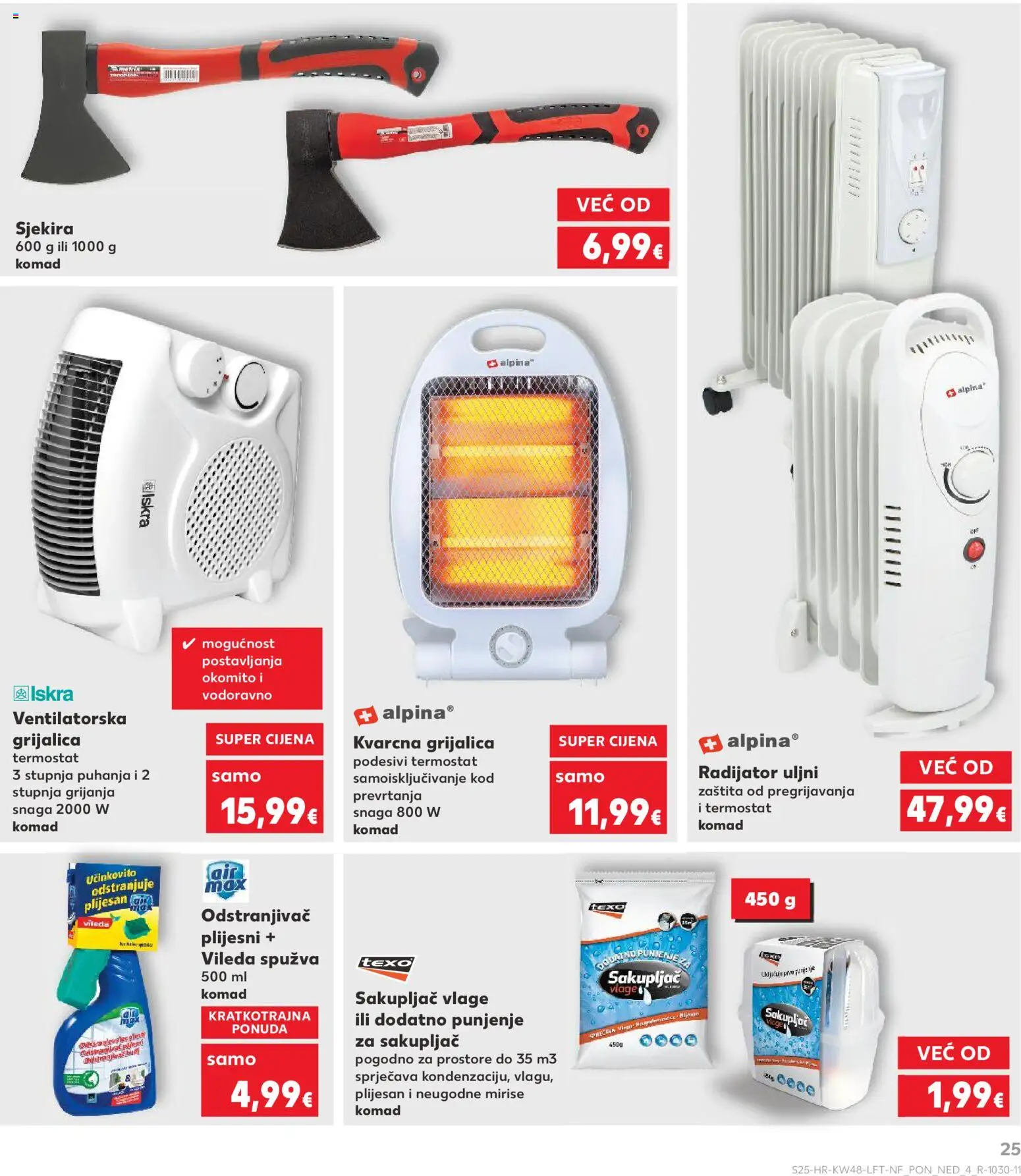Kaufland katalog | vrijedi od 26.11.2025 | Stranica: 25 | Proizvodi: Radijator, Spužva, Termostat, Axe
