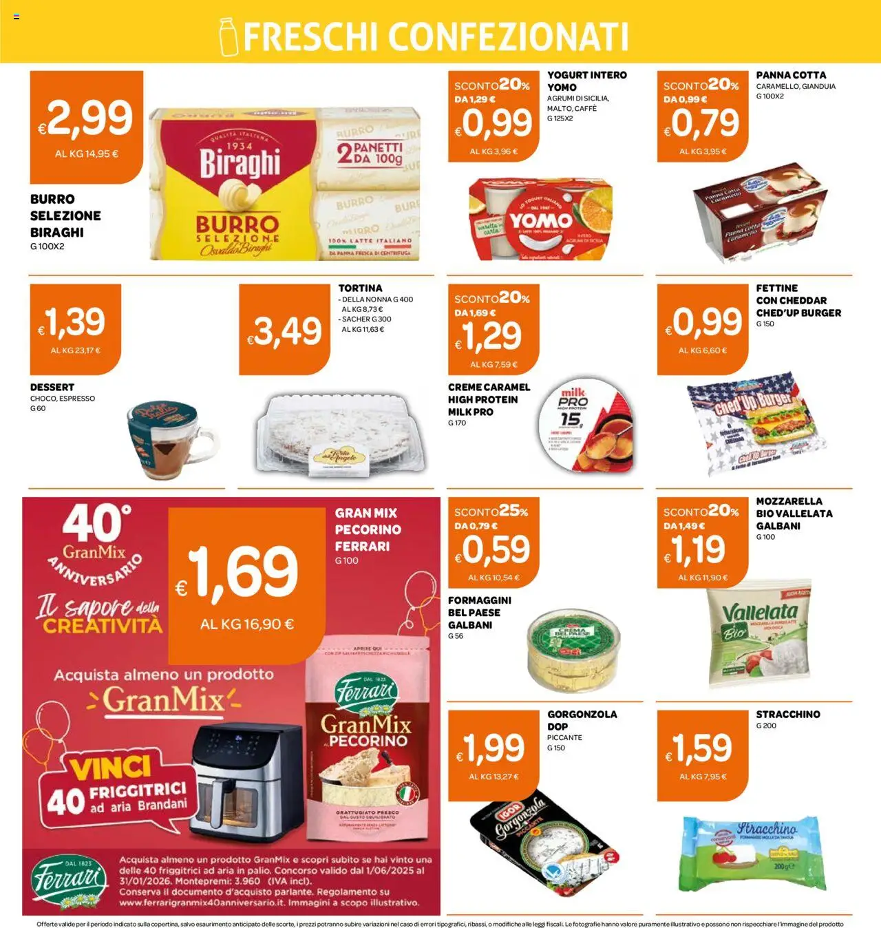 Volantino Ekom del 21.10.2025 | Pagina: 12 | Prodotti: Panna, Latte, Burro, Pecorino
