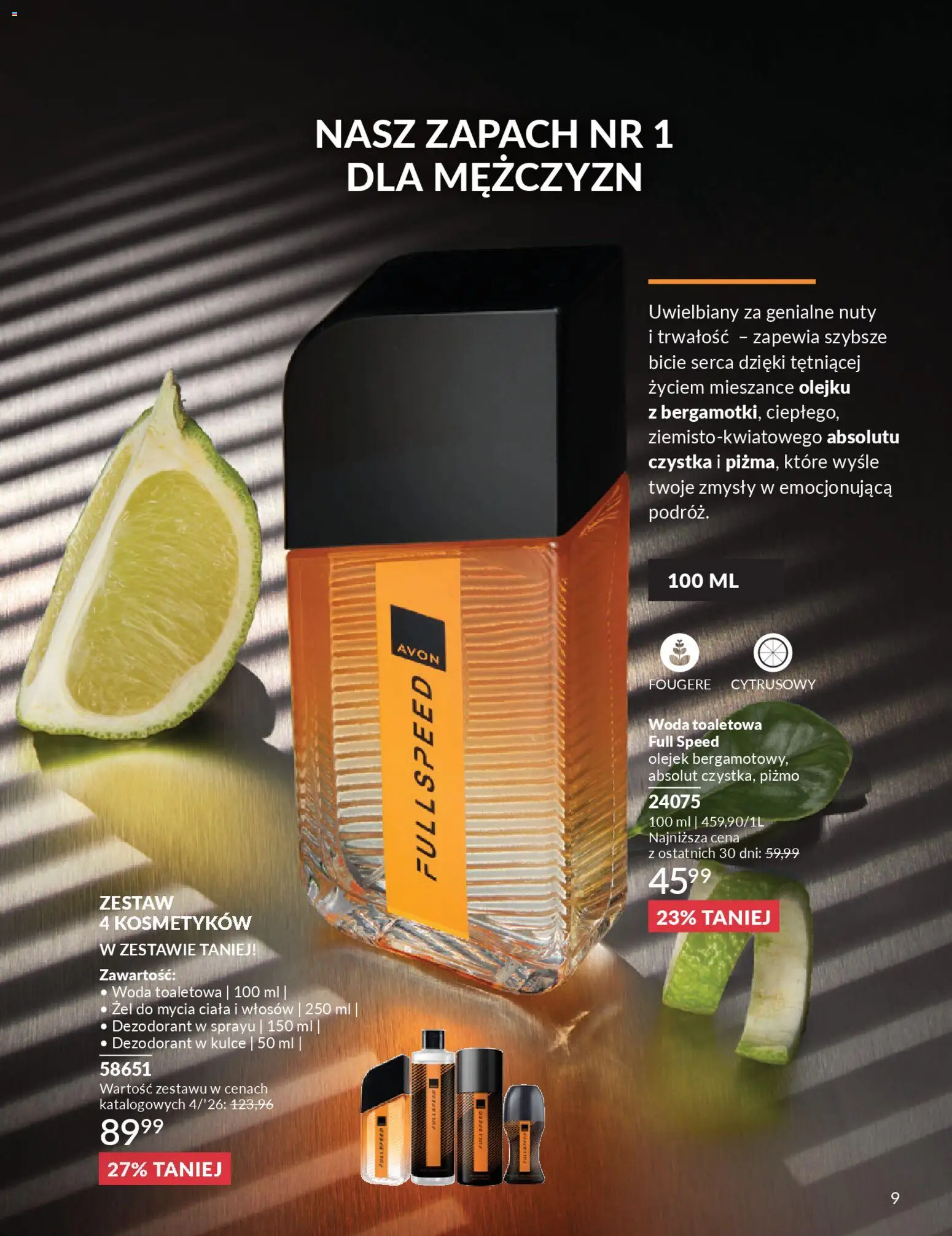 Avon Katalog 4 2026 od 01.04.2026 | Strona: 9 | Produkty: Zapach, Woda toaletowa, Dezodorant, Woda