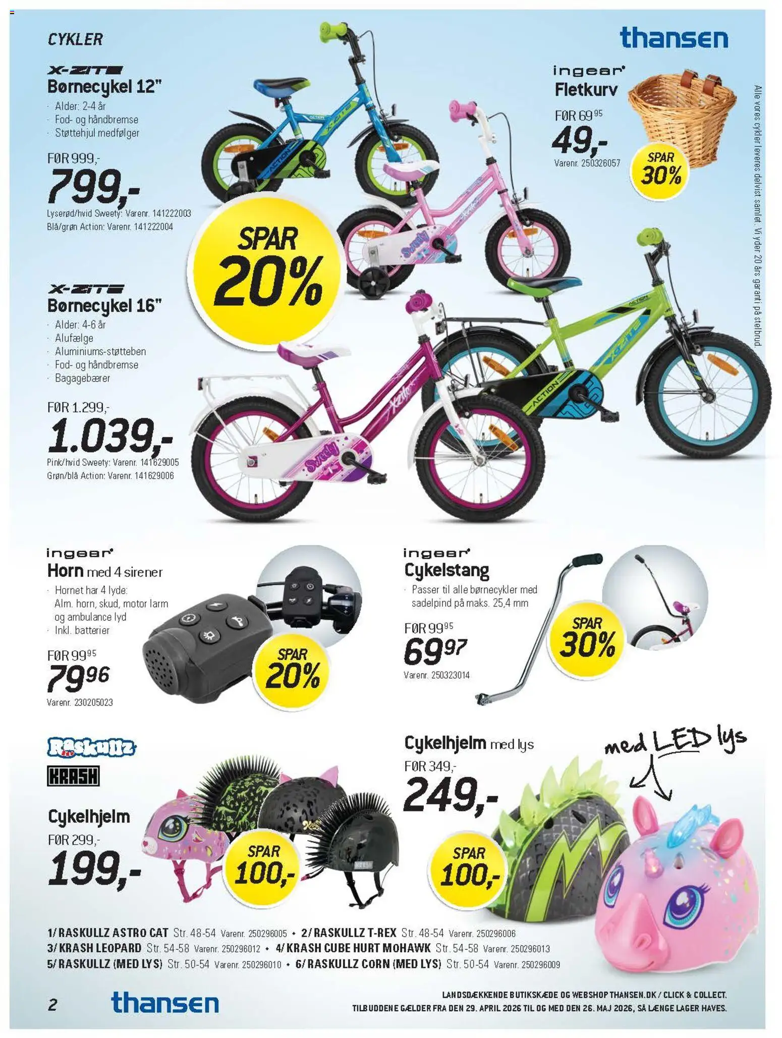 Thansen tilbudsavis – gyldig fra 29.04.2026 | Side: 2 | Produkter: Batterier, Lyd