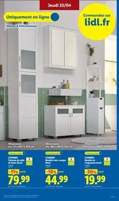 LIDL - Prévisualisation de LIVARNO Meuble sous-vasque Basel, Meuble sous-vasque Basel valide à partir de 23.04.2026 | Page: 43