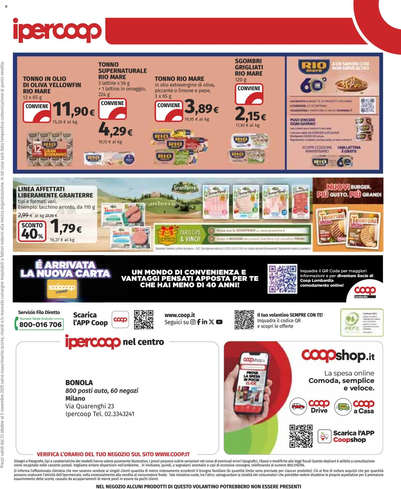 Volantino Ipercoop del 23.10.2025 | Pagina: 31 | Prodotti: Tè, Limone, Data, Tonno