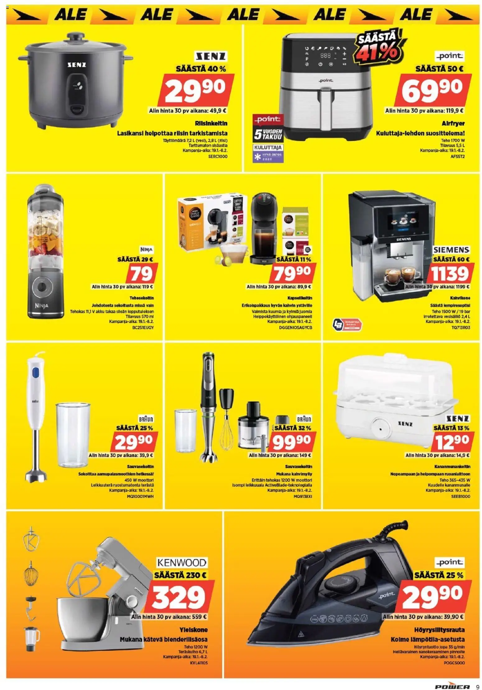 Power tarjoukset – voimassa 19.01.2026 alkaen | Sivu: 12 | Tuotteet: Akku, Riisi