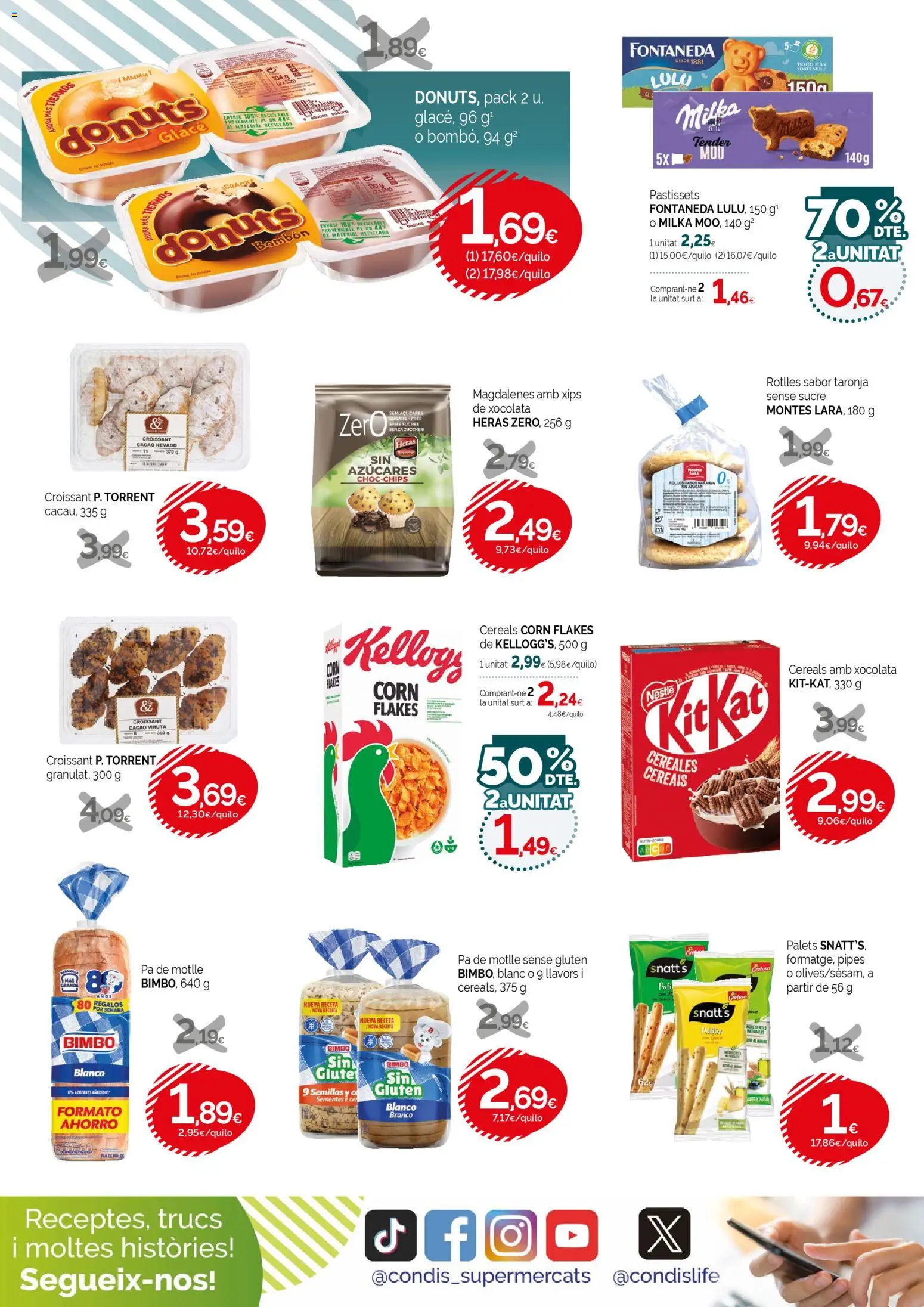 Condis - folleto life │ válido desde el 21.01.2026 | Página: 10 | Productos: Croissant, Cereales, Donuts, Φρυγανιές σικάλεως