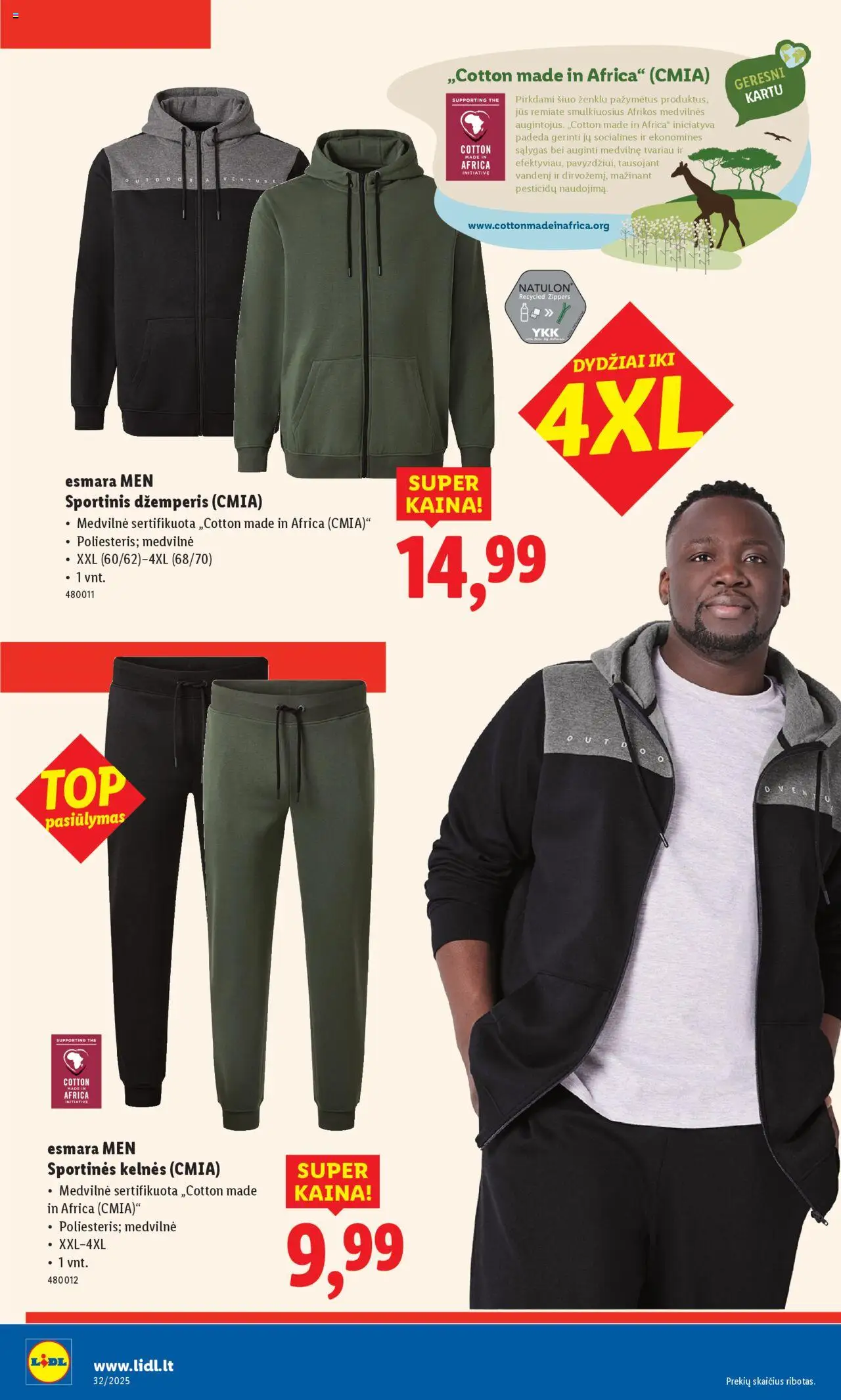 LIDL - Leidinys - Ne maisto prekių pasiūlymai│galioja nuo 11.08.2025 | Puslapis: 28 | Prekių: Sportinės kelnės, Džemperis, Kelnes