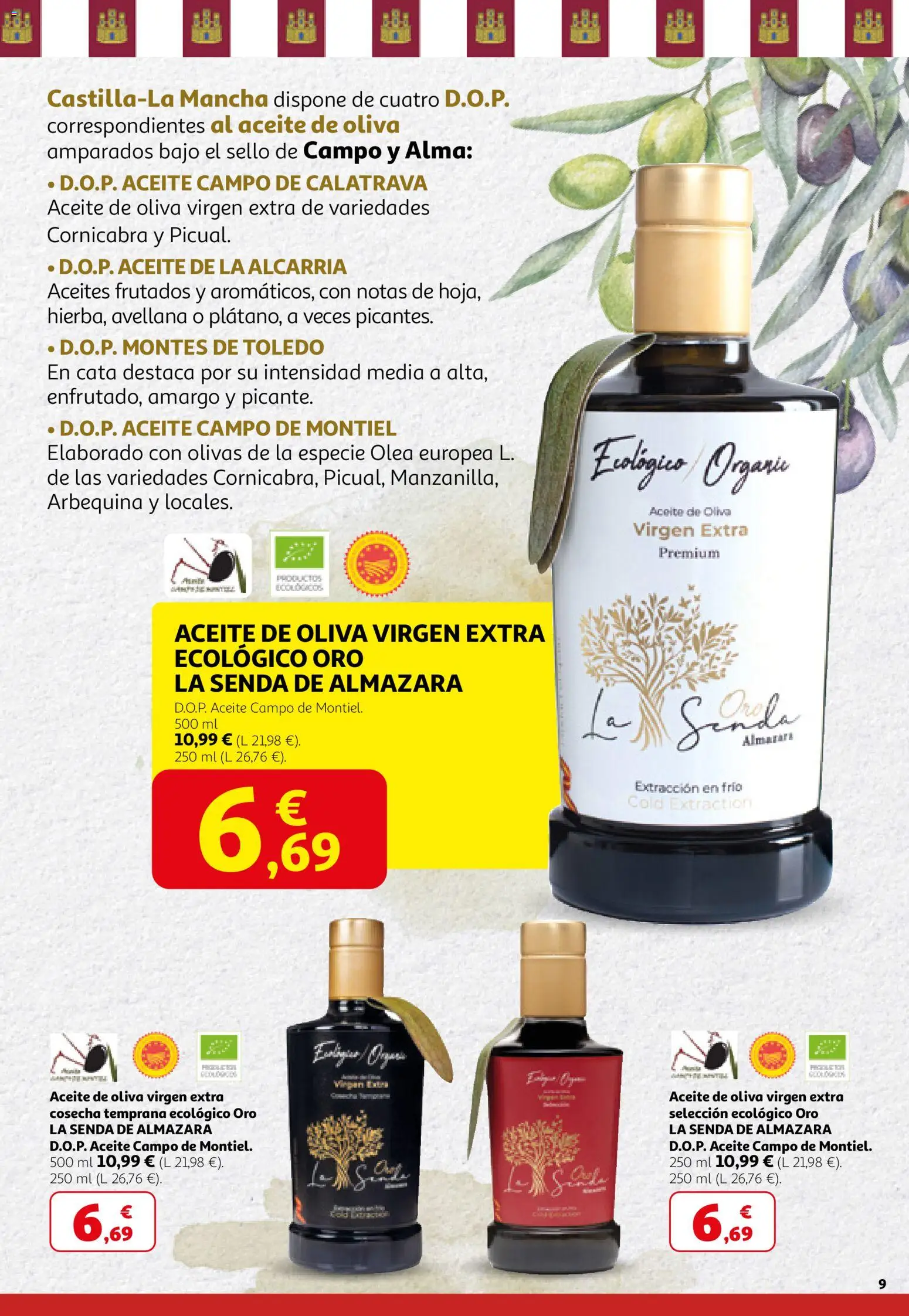 Alcampo - Campo y Alma Nacional 2026 │ válido desde el 26.02.2026 | Página: 9 | Productos: Aceite, Aceite de oliva, Aceite de oliva virgen extra