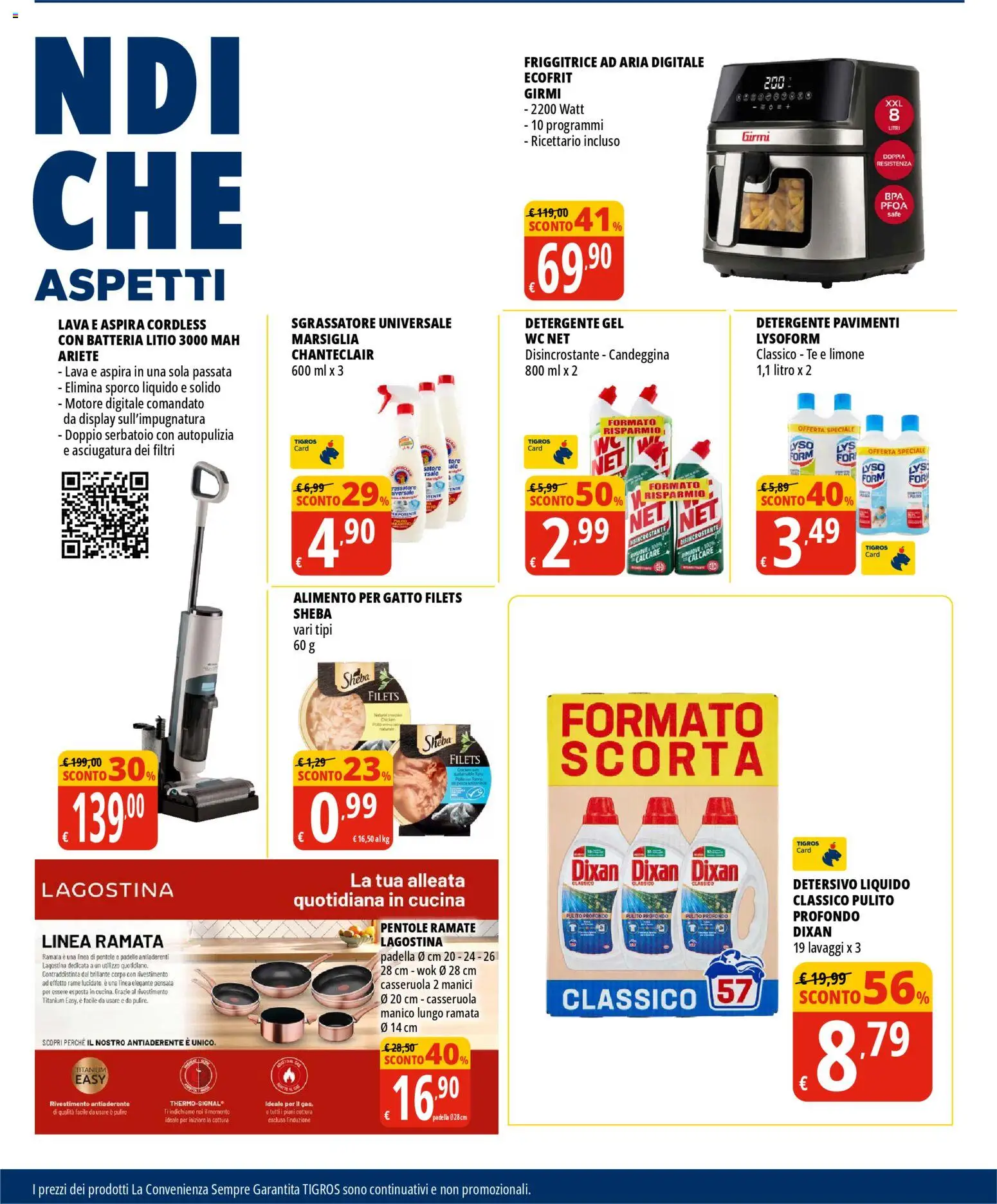 Volantino Tigros del 26.11.2025 | Pagina: 7 | Prodotti: Friggitrice ad aria, Sgrassatore, Limone, Casseruola