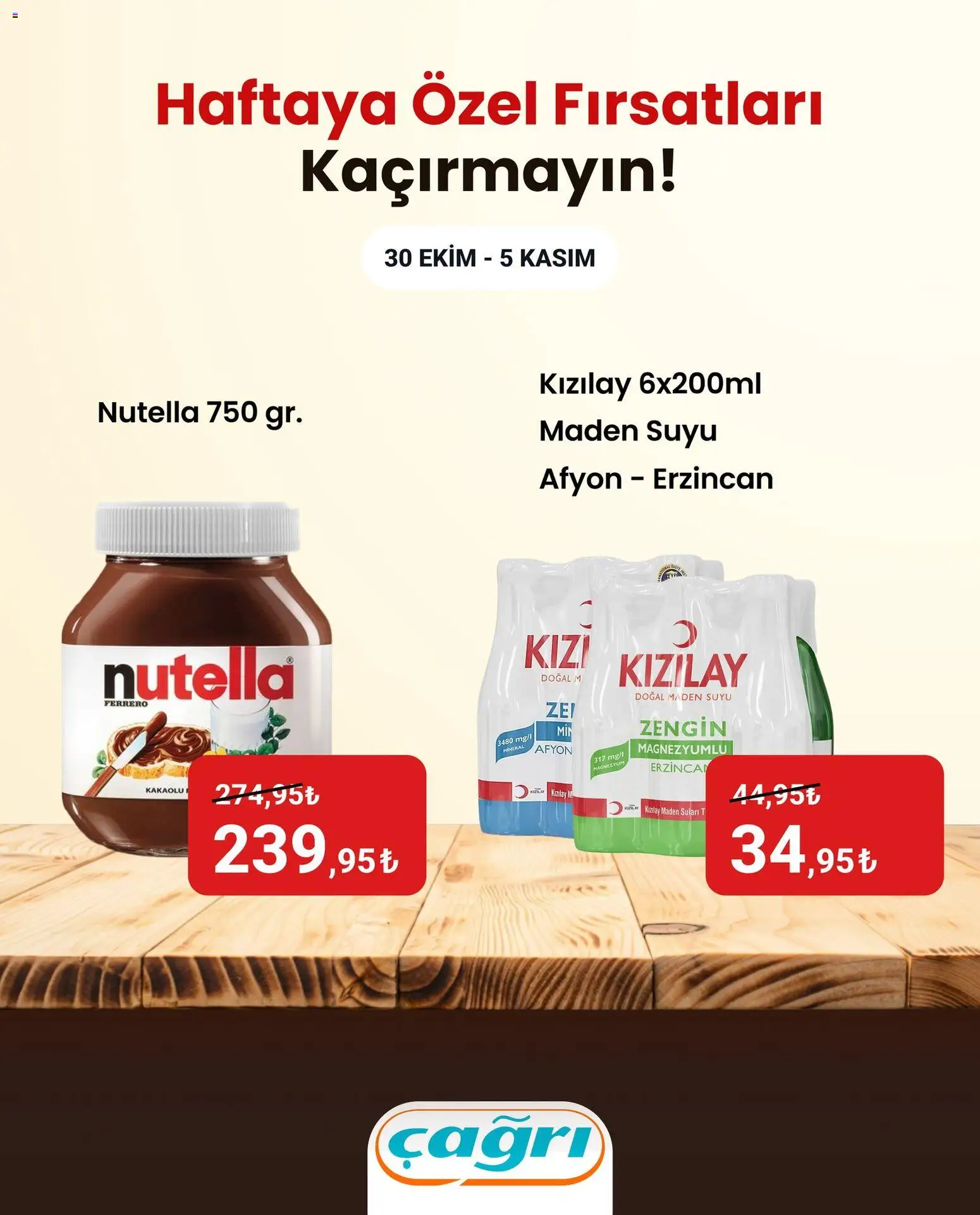 Çağrı Market Haftaya Özel Fırsatları Kaçırmayın! - 30.10.2025 tarihinden itibaren geçerlidir | Sayfa: 5 | Ürünler: Maden suyu