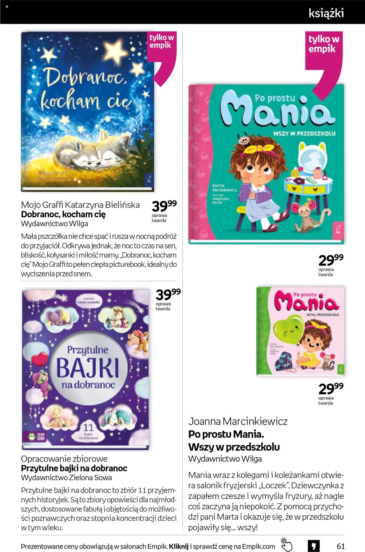 Empik promocje - Tom kultury Książki od 15.10.2025 | Strona: 61 | Produkty: Książki