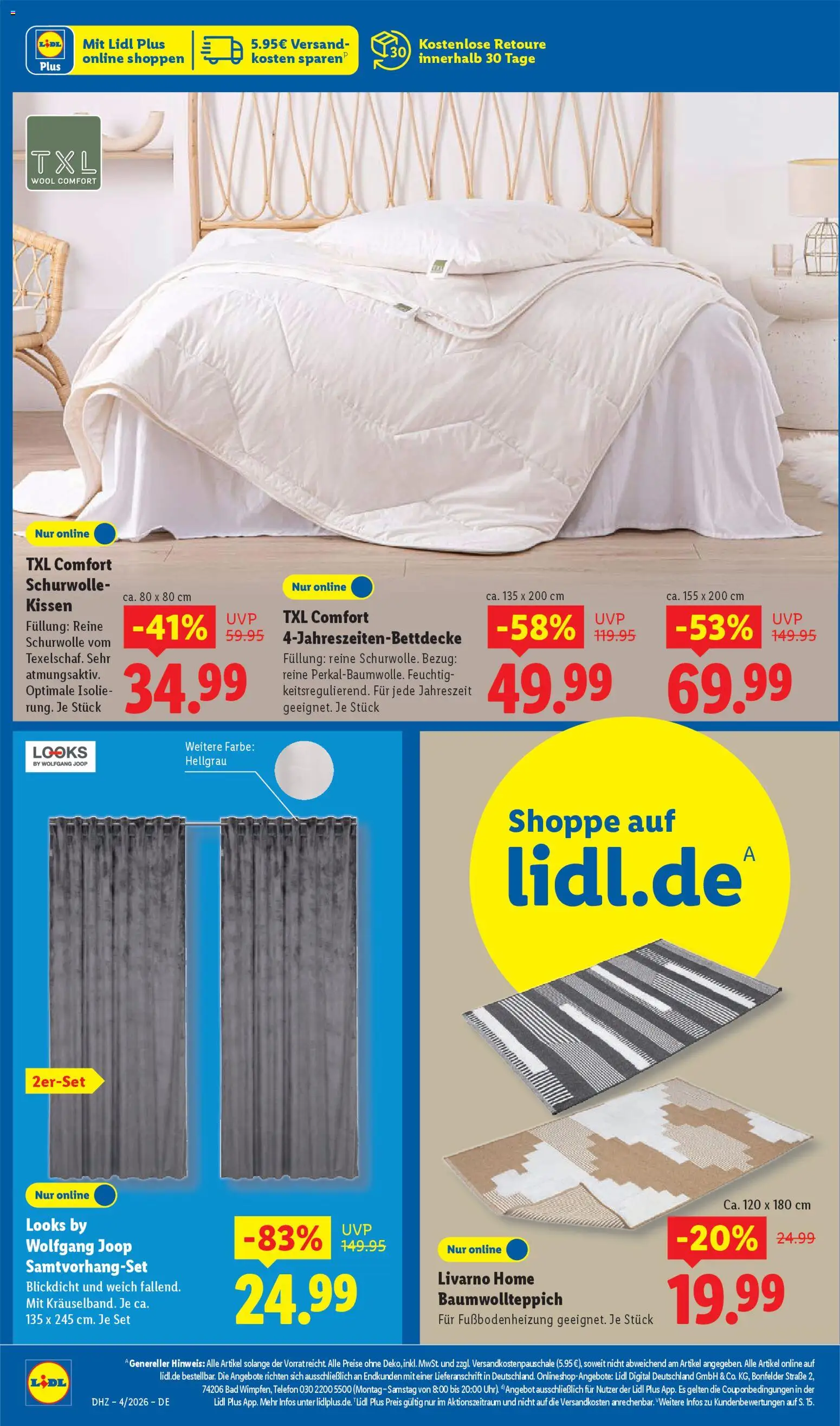 Lidl Prospekt Traunreut – gültig ab 19.01.2026 | Seite: 44 | Produkte: Kissen, Bad, Telefon