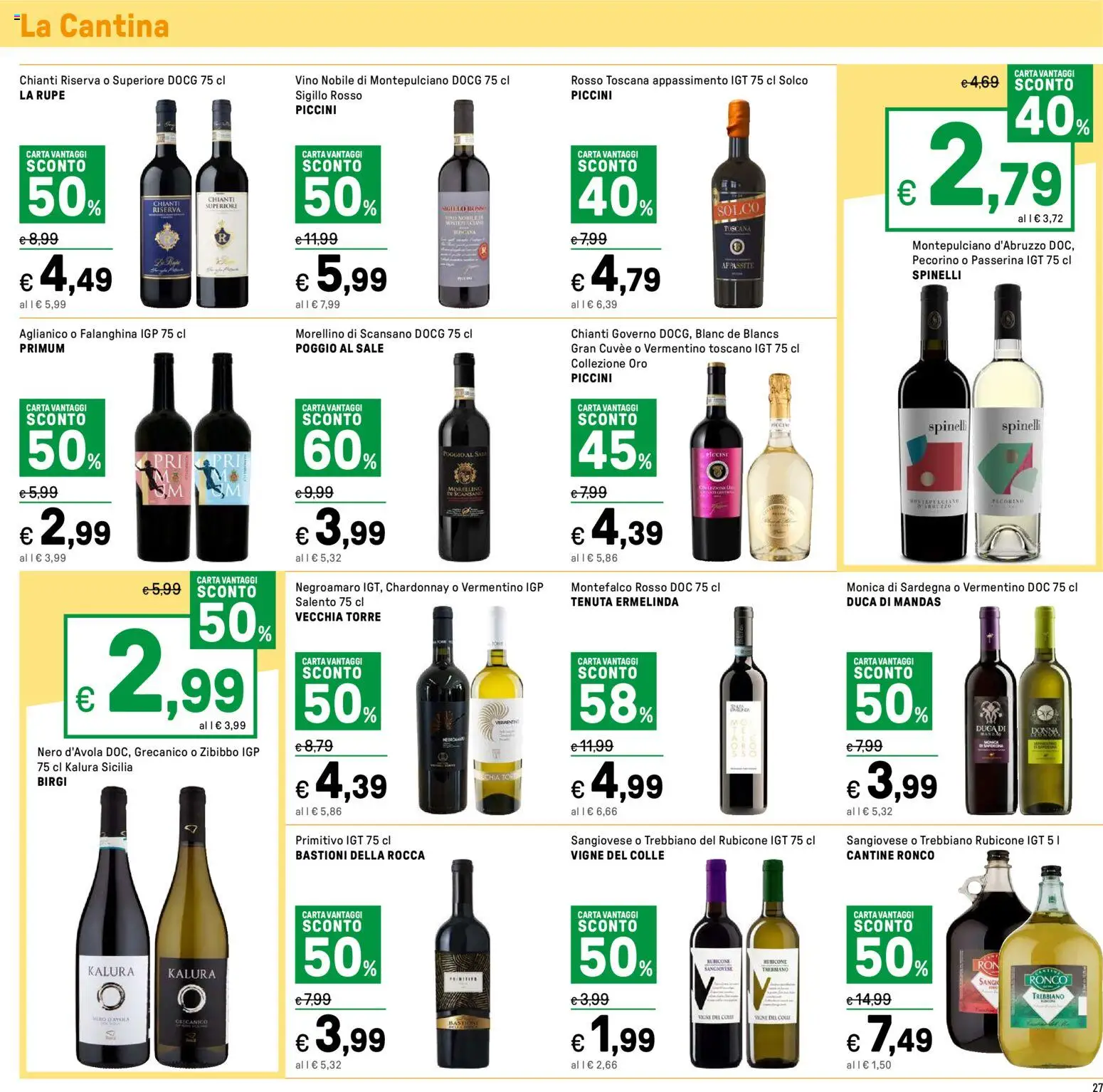 Volantino Iper del 31.12.2025 | Pagina: 27 | Prodotti: Sale, Vino, Pecorino