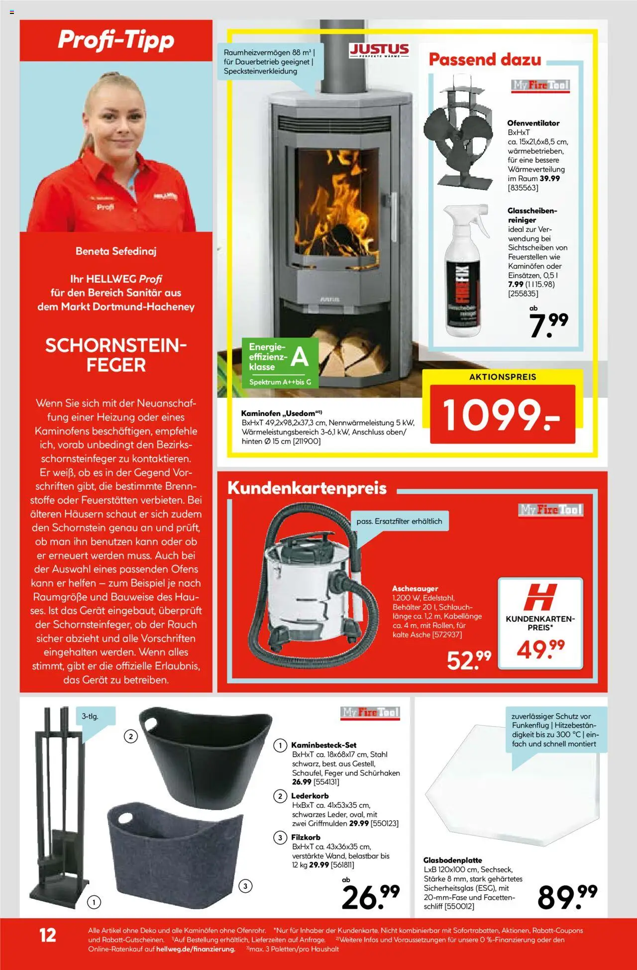 Hellweg Prospekt – gültig ab 08.09.2025 | Seite: 14 | Produkte: Kaminofen