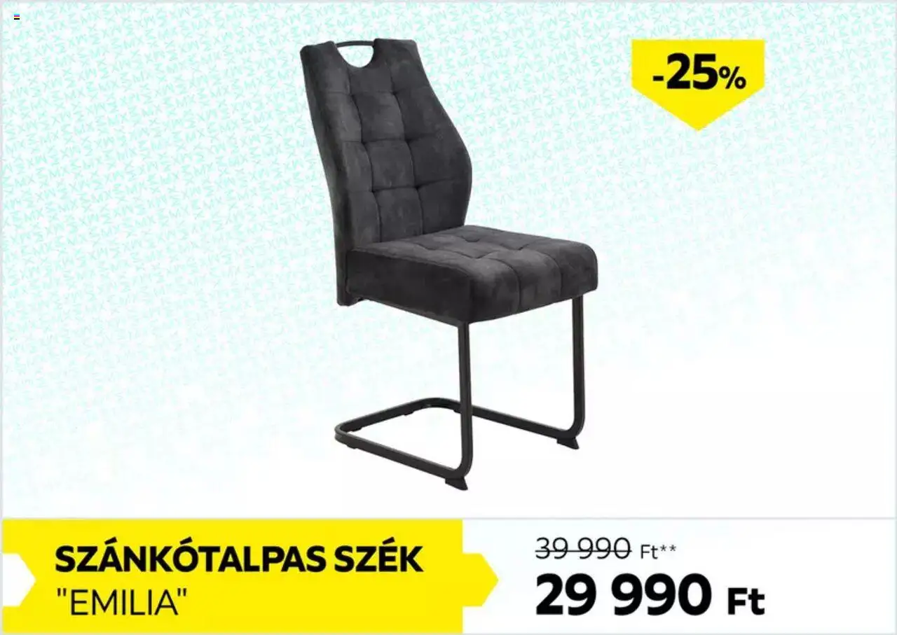 Möbelix akciós ujság - amely érvényes a következő dátumtól: 16.10.2025 | Oldal: 5 | Termékek: Szánkótalpas szék, Szék