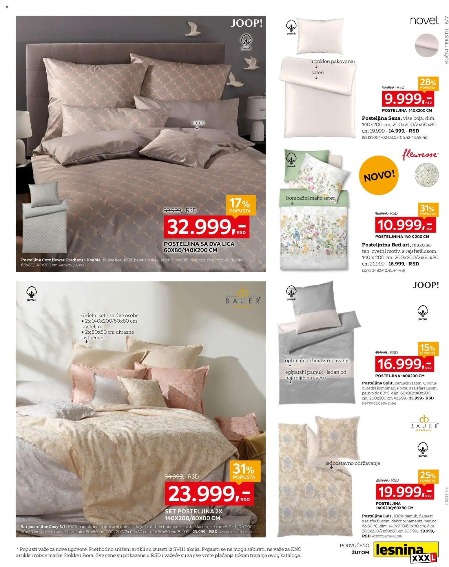 Lesnina XXXL katalog - važi od 27.10.2025 | Strana: 7 | Proizvode: Posteljine, Klima