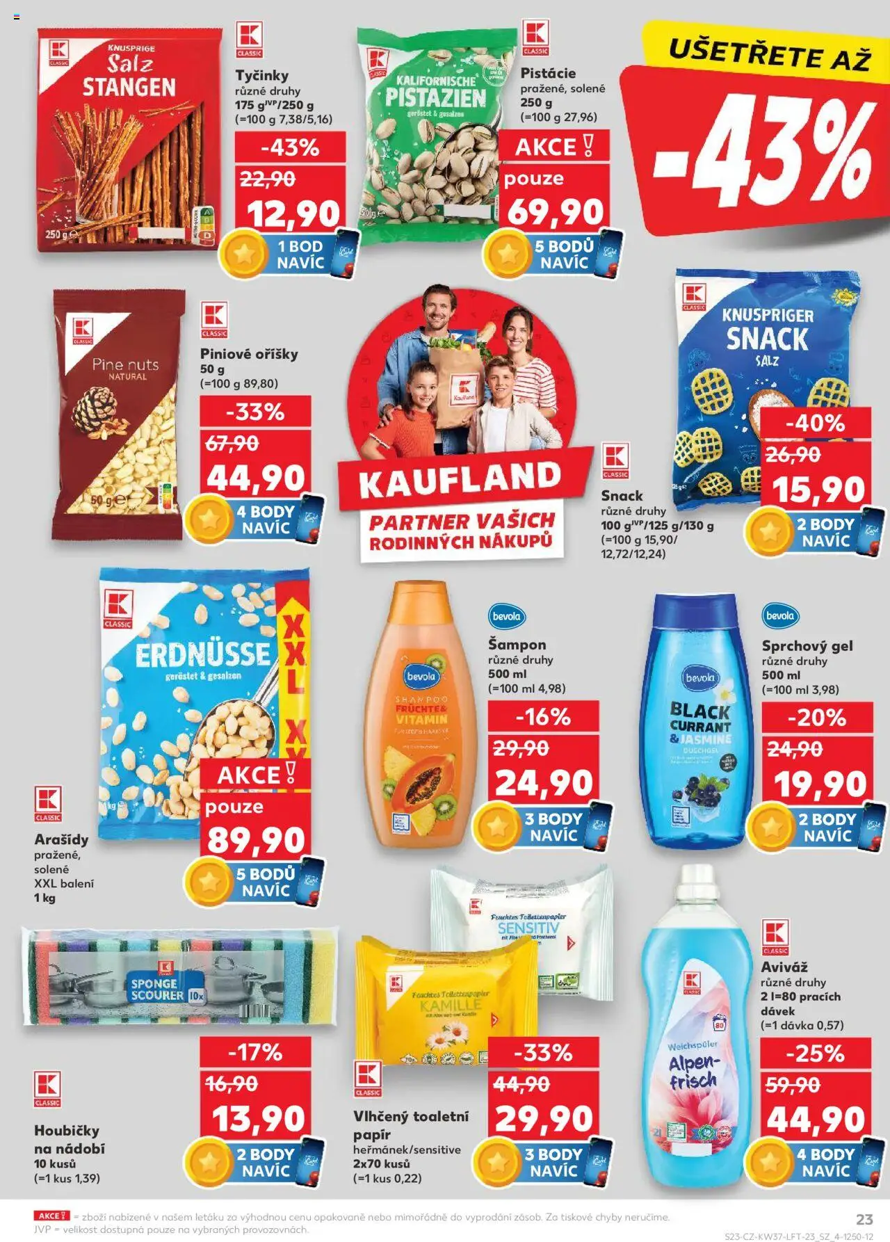 Kaufland leták - Liberec od 10.09.2025 | Strana: 23 | Produkty: Aviváž, Nádobí, Tyčinky, Oříšky