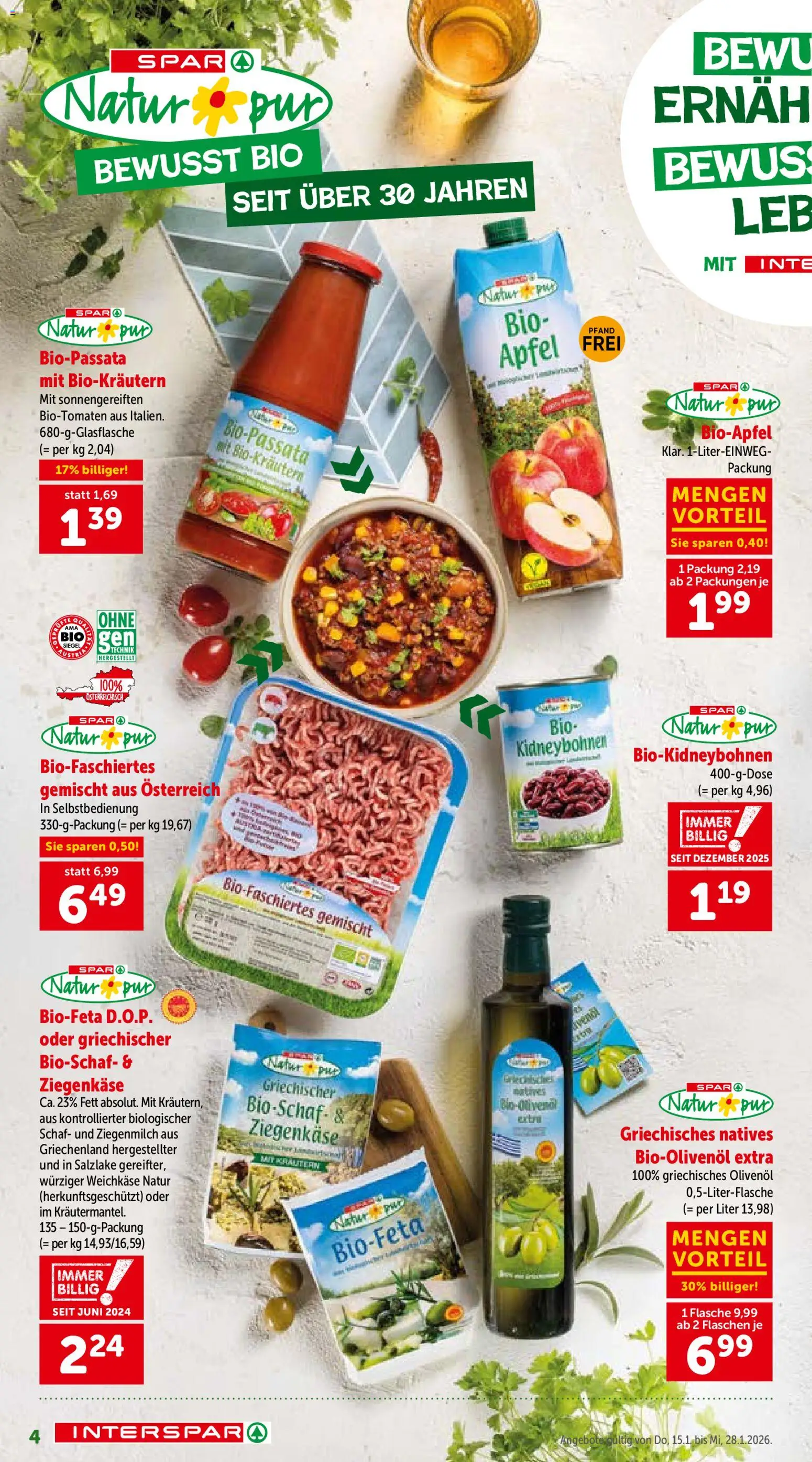 Interspar Bewusst Geniessen - Österreich  gültig ab 15.01.2026 | Seite: 4 | Produkte: Äpfel
